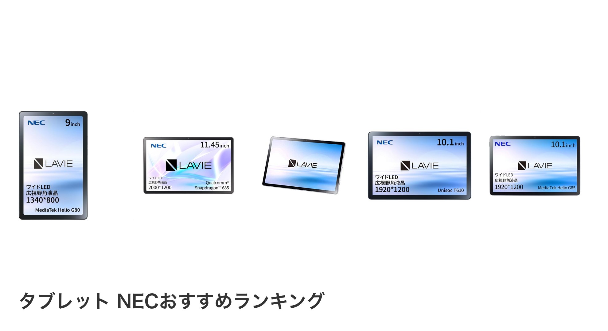 タブレット NECのおすすめランキング