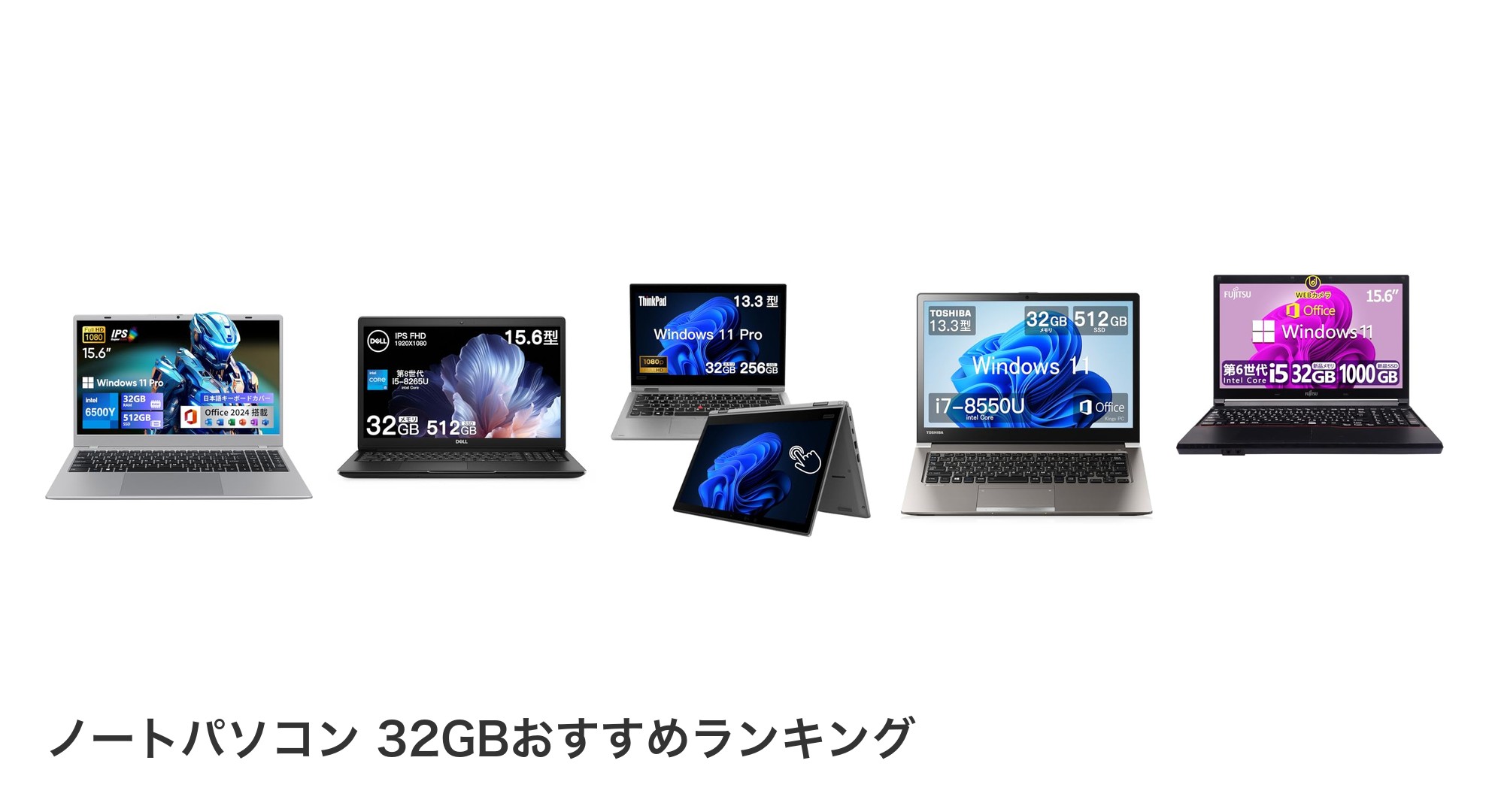 ノートパソコン 32GBのおすすめランキング