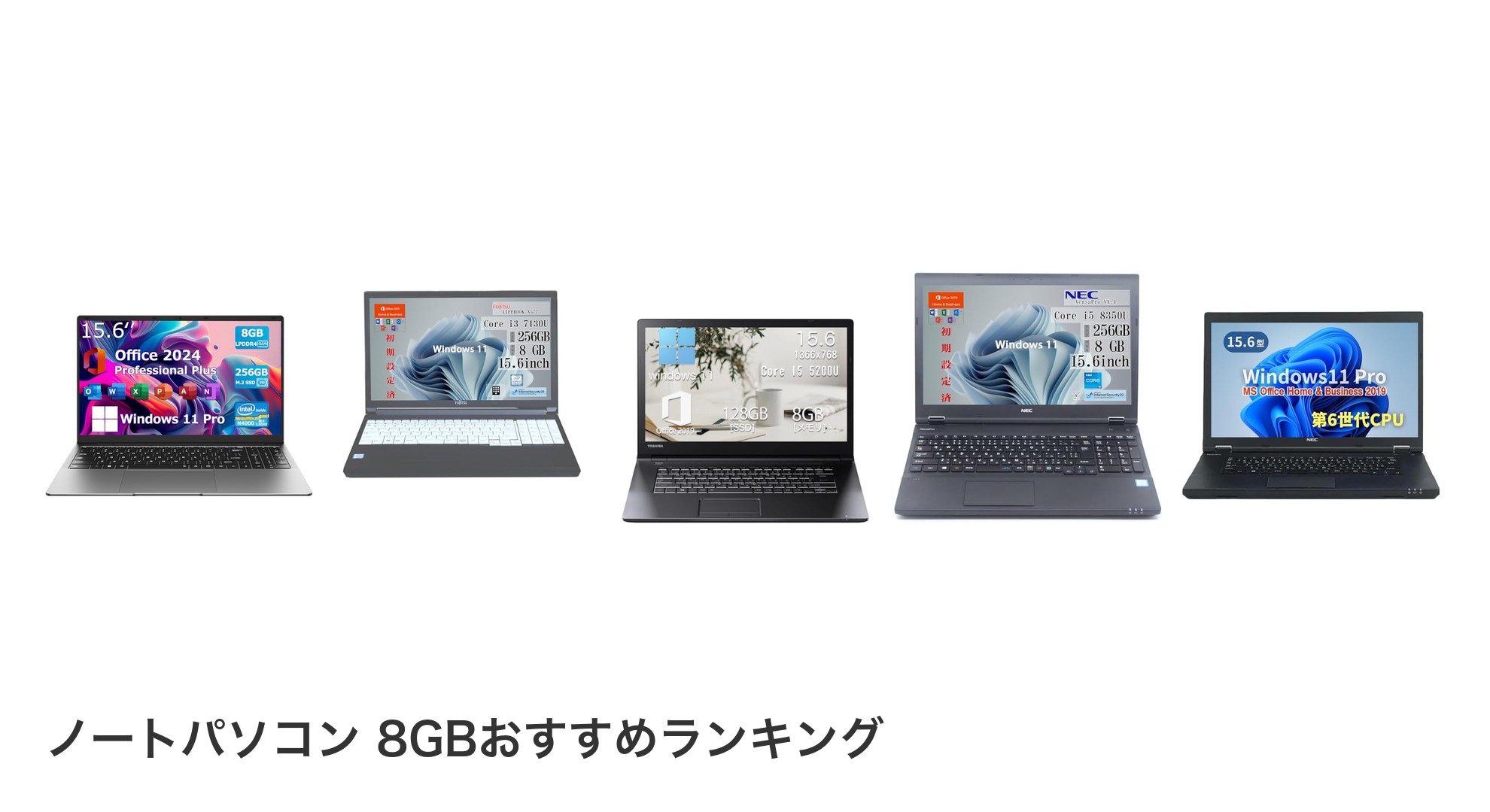 ノートパソコン 8GBのおすすめランキング