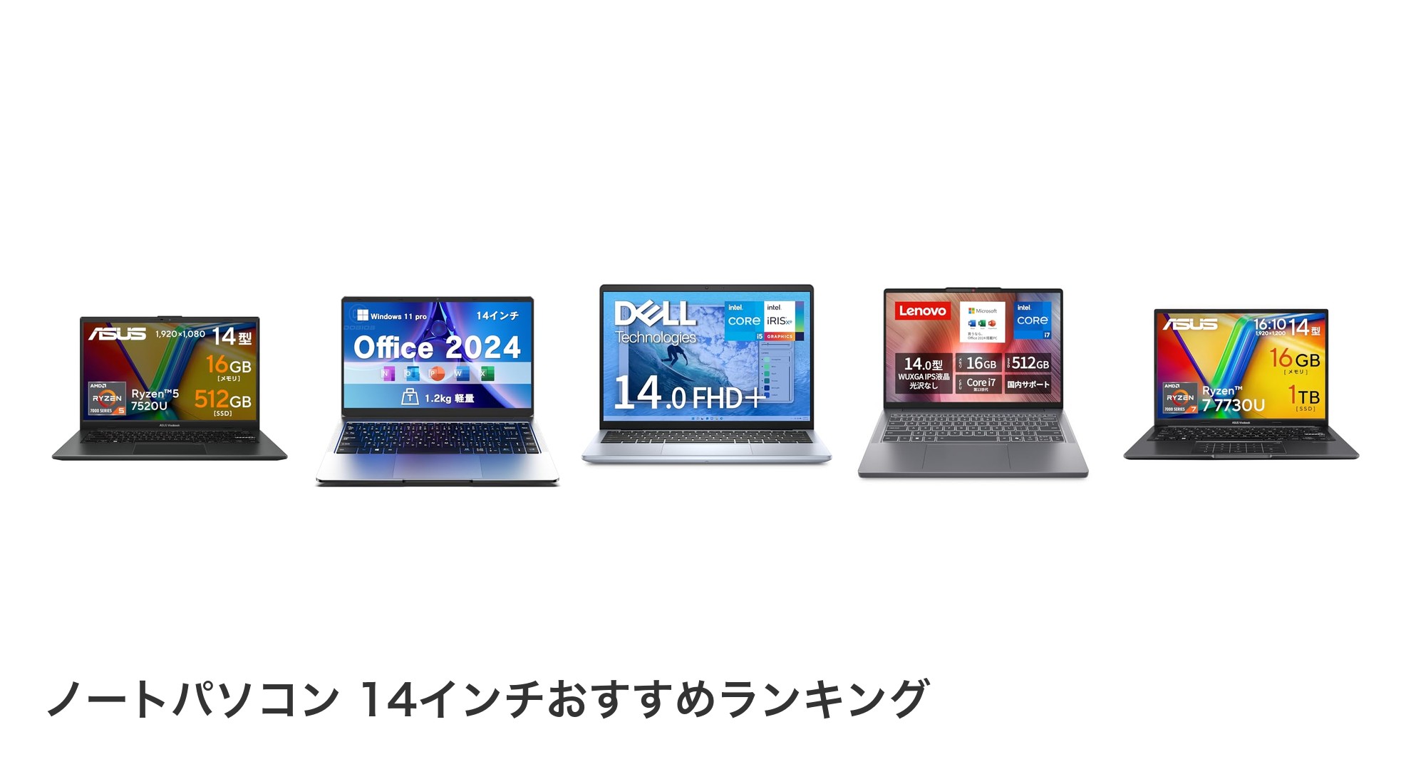 ノートパソコン 14インチのおすすめランキング
