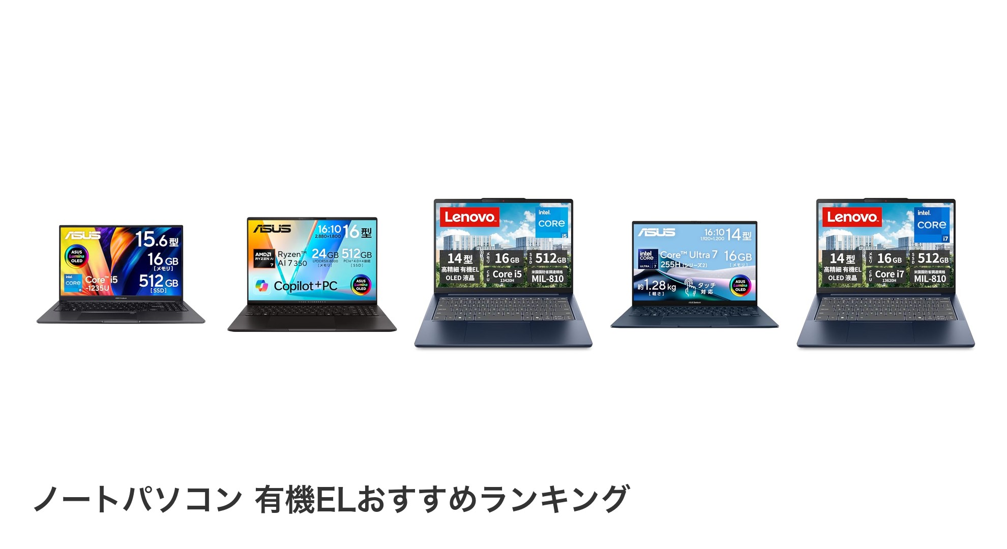 ノートパソコン 有機ELのおすすめランキング