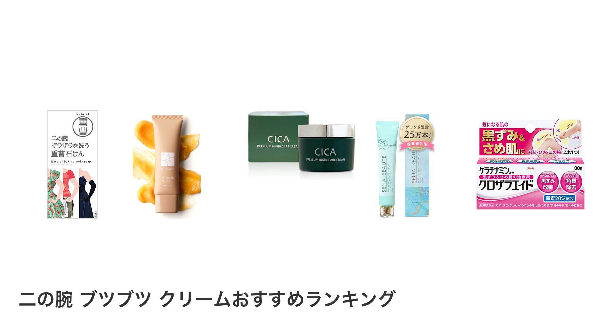 二の腕 ブツブツ クリームのおすすめランキング