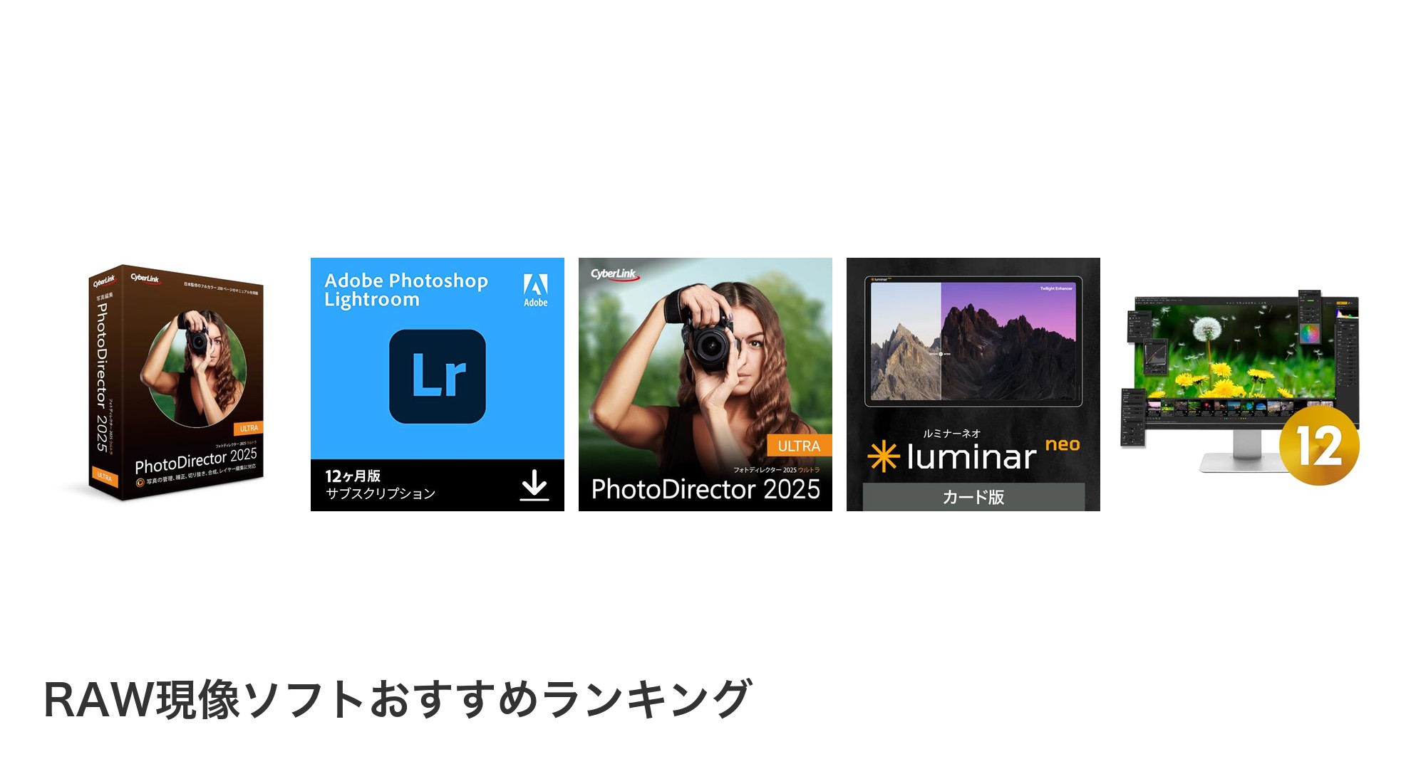 RAW現像ソフトのおすすめランキング
