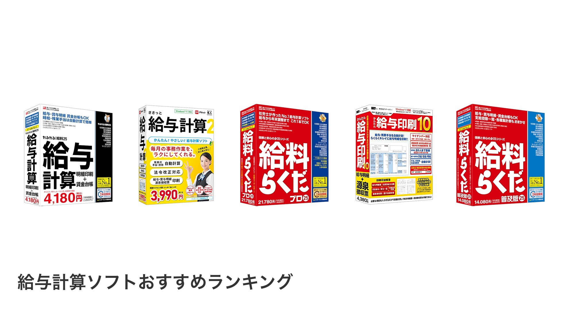 給与計算ソフトのおすすめランキング