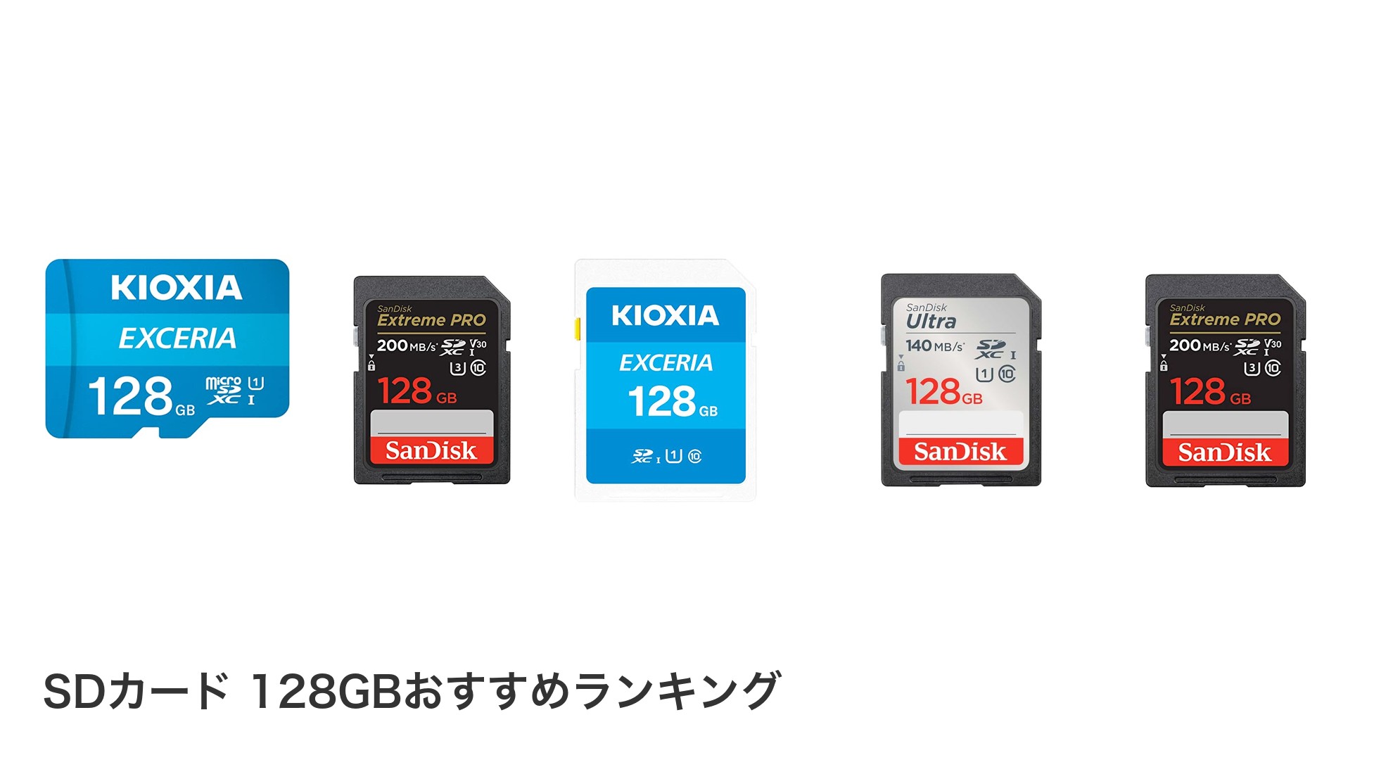 SDカード 128GBのおすすめランキング
