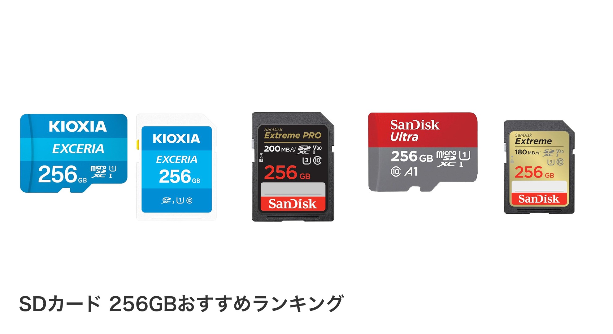 SDカード 256GBのおすすめランキング