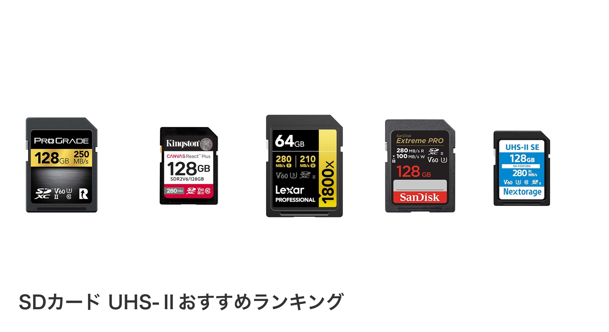 SDカード UHS-Ⅱのおすすめランキング