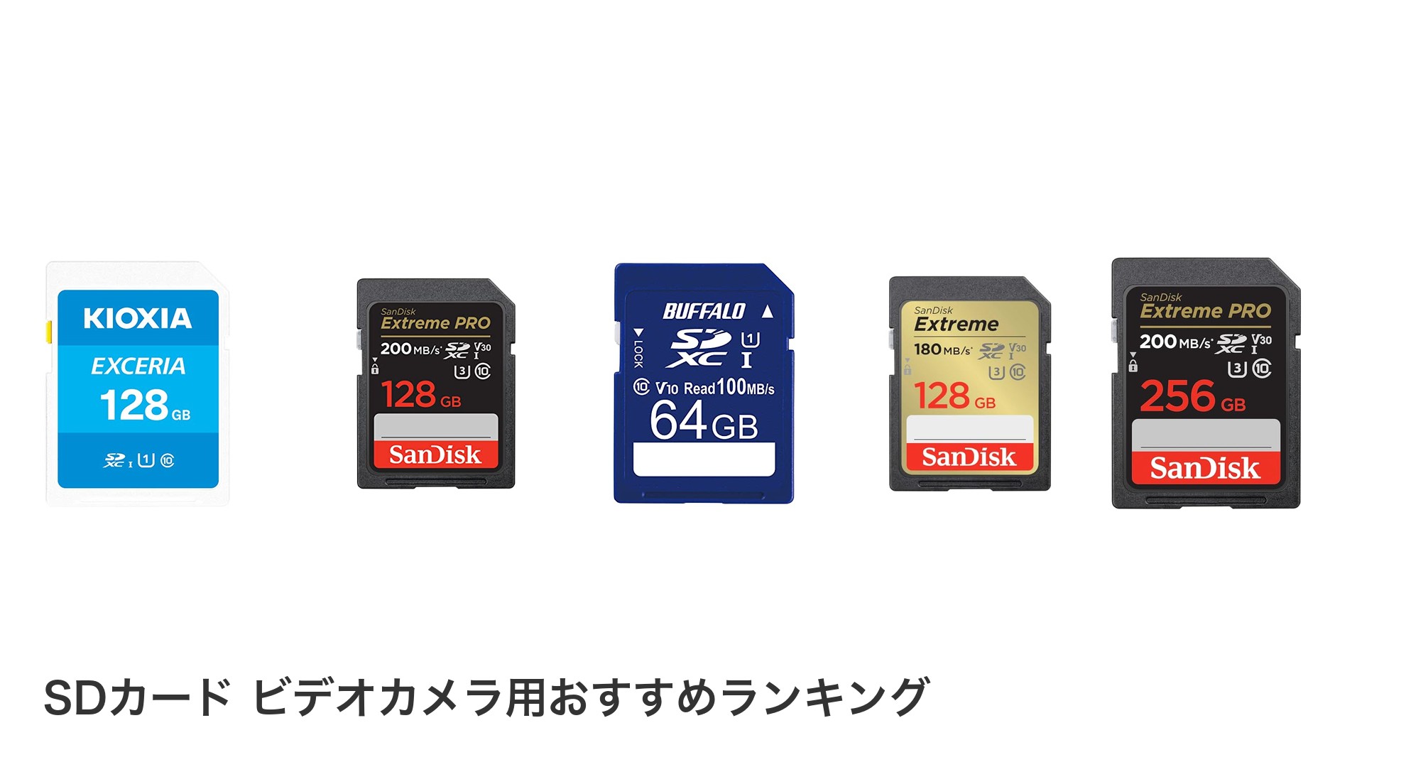 SDカード ビデオカメラ用のおすすめランキング