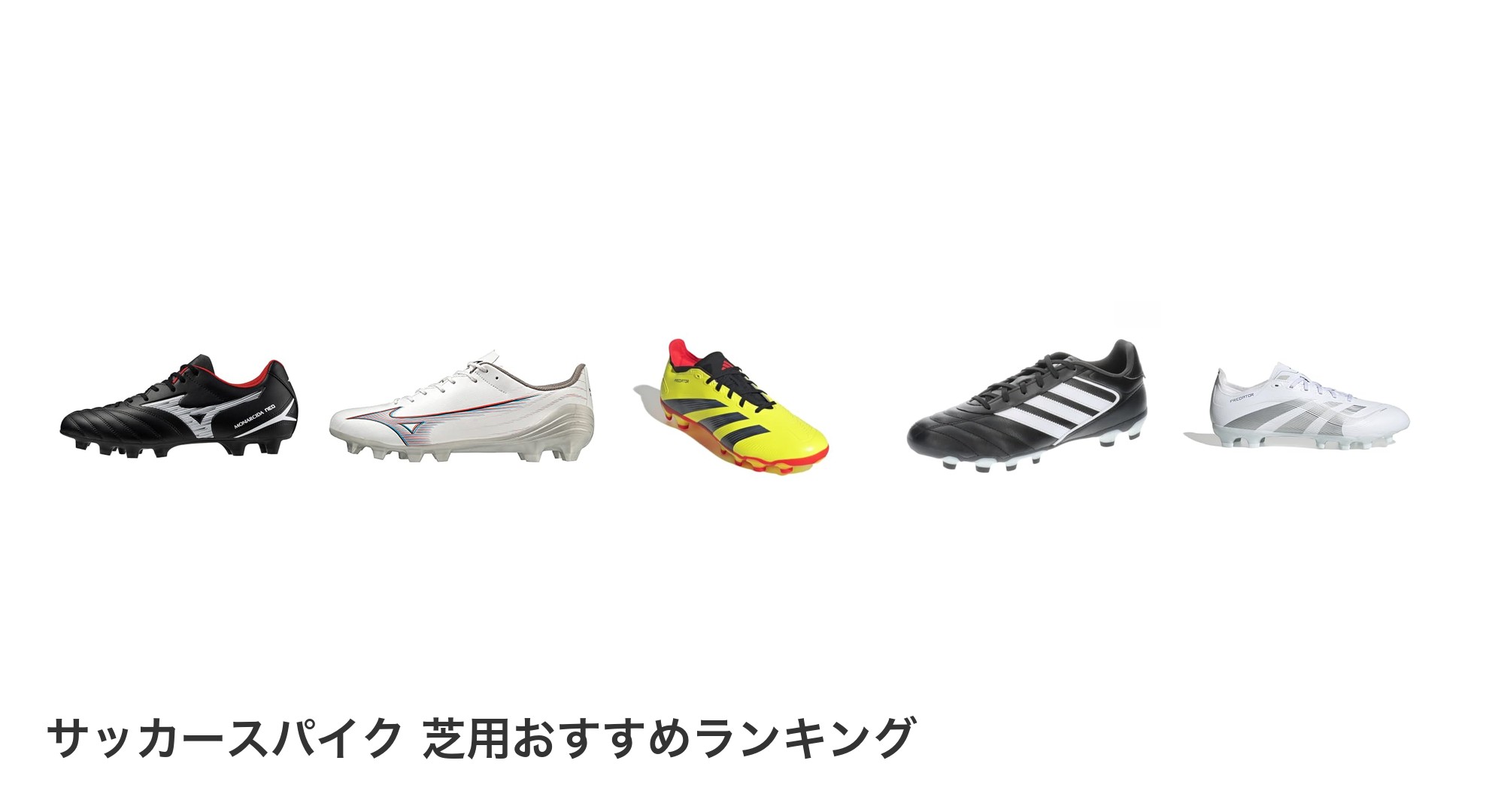 サッカースパイク 芝用のおすすめランキング