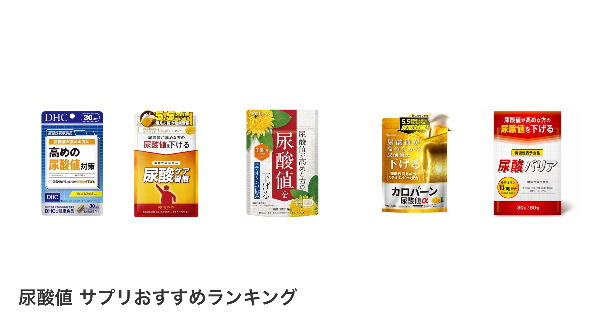 尿酸値 サプリのおすすめランキング
