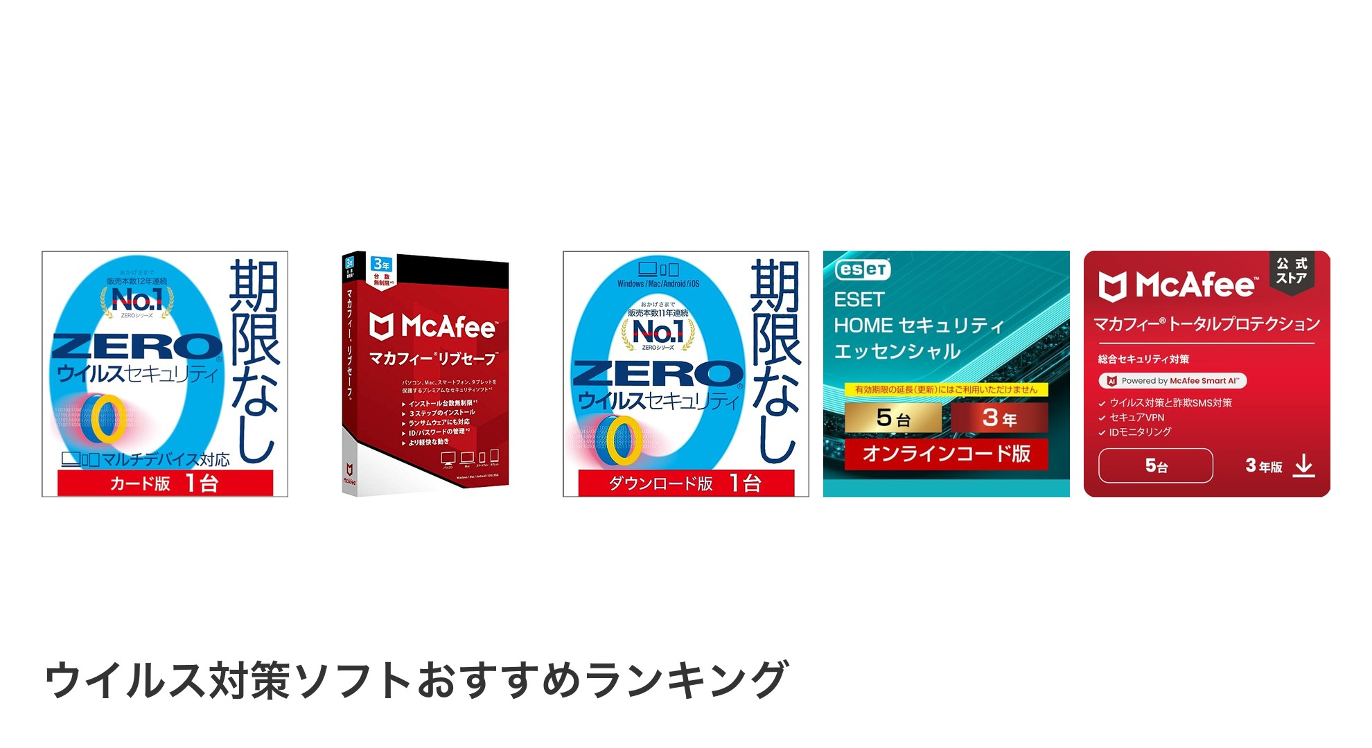 ウイルス対策ソフトのおすすめランキング