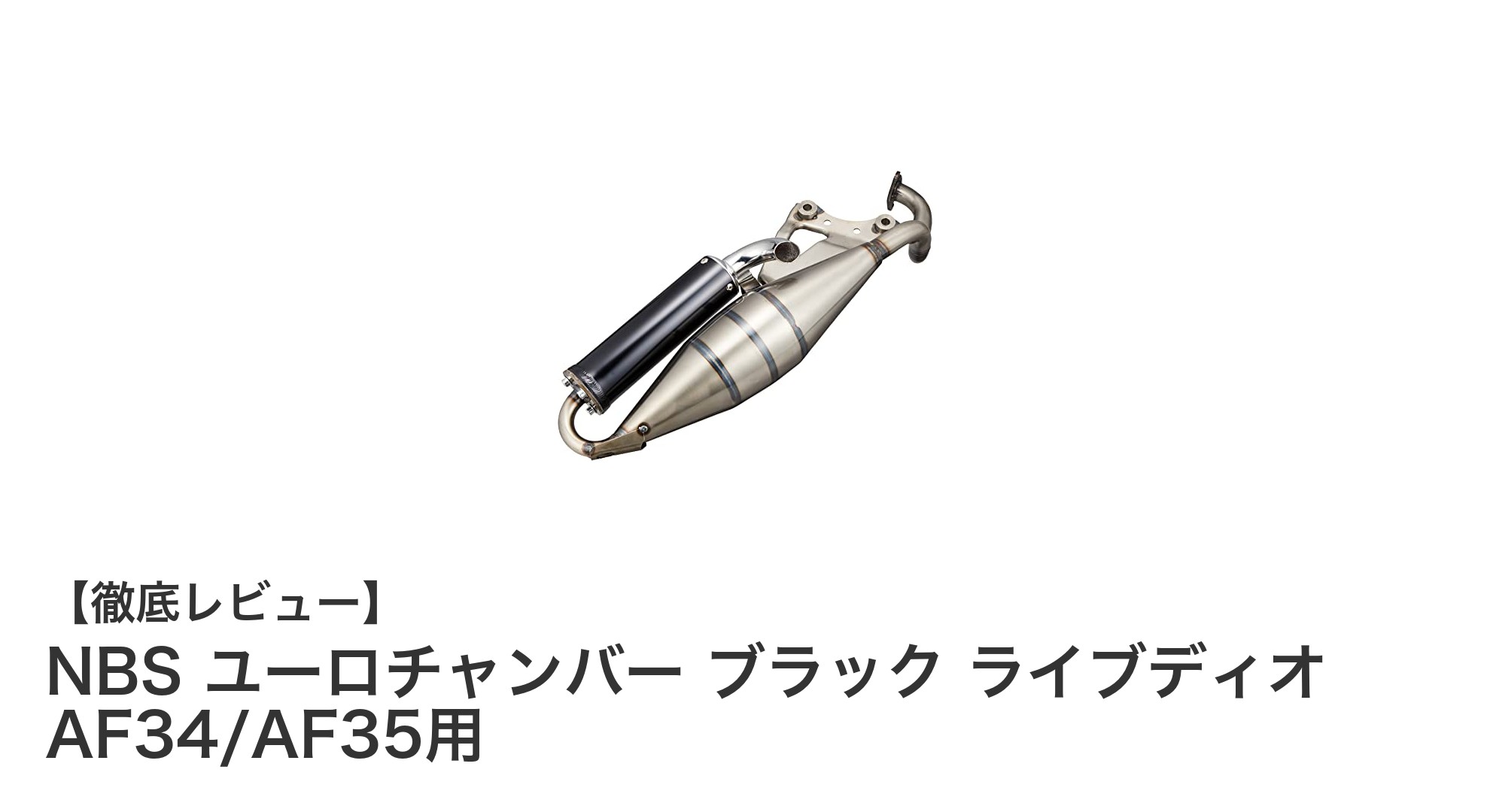 ホンダライブディオAF34/AF35専用!NBSユーロチャンバーブラックマフラーで走りを極める