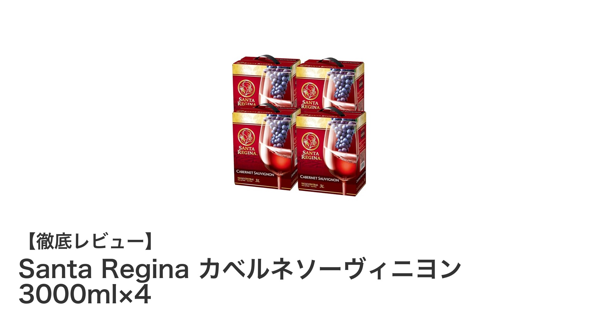 Santa Reginaの大容量カベルネソーヴィニヨン4本セットで楽しむ贅沢な赤ワイン体験