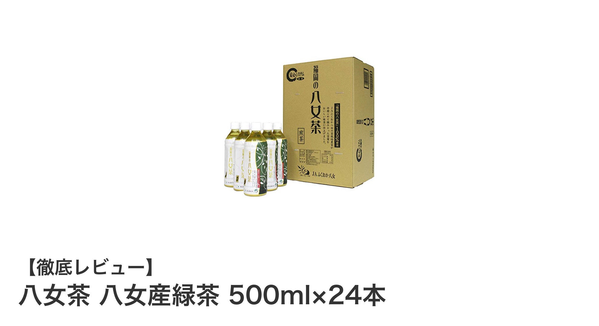 福岡・八女産の希少な純正緑茶!24本セットで楽しむ本格八女茶の味わい