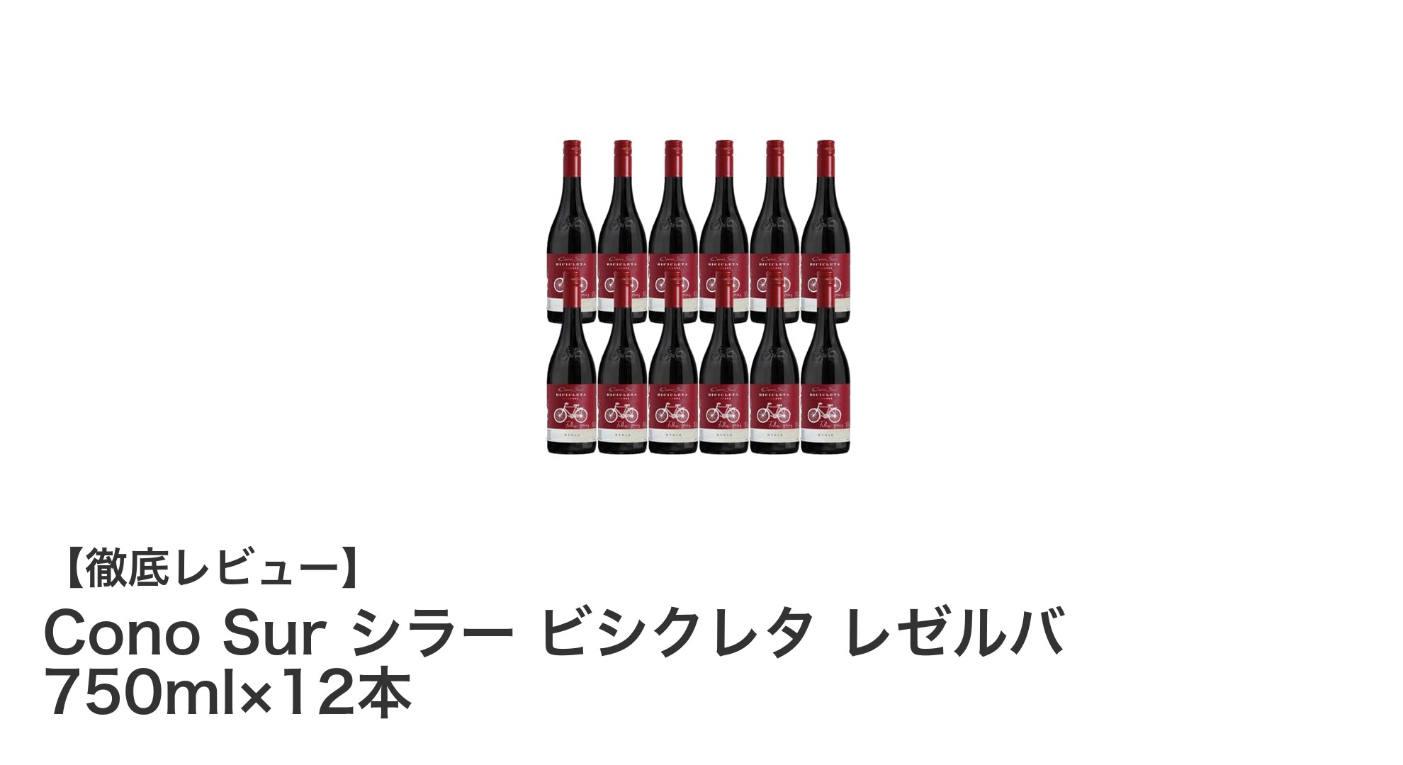 濃厚な肉料理に最適!Cono Sur シラー ビシクレタ レゼルバ12本セットの魅力