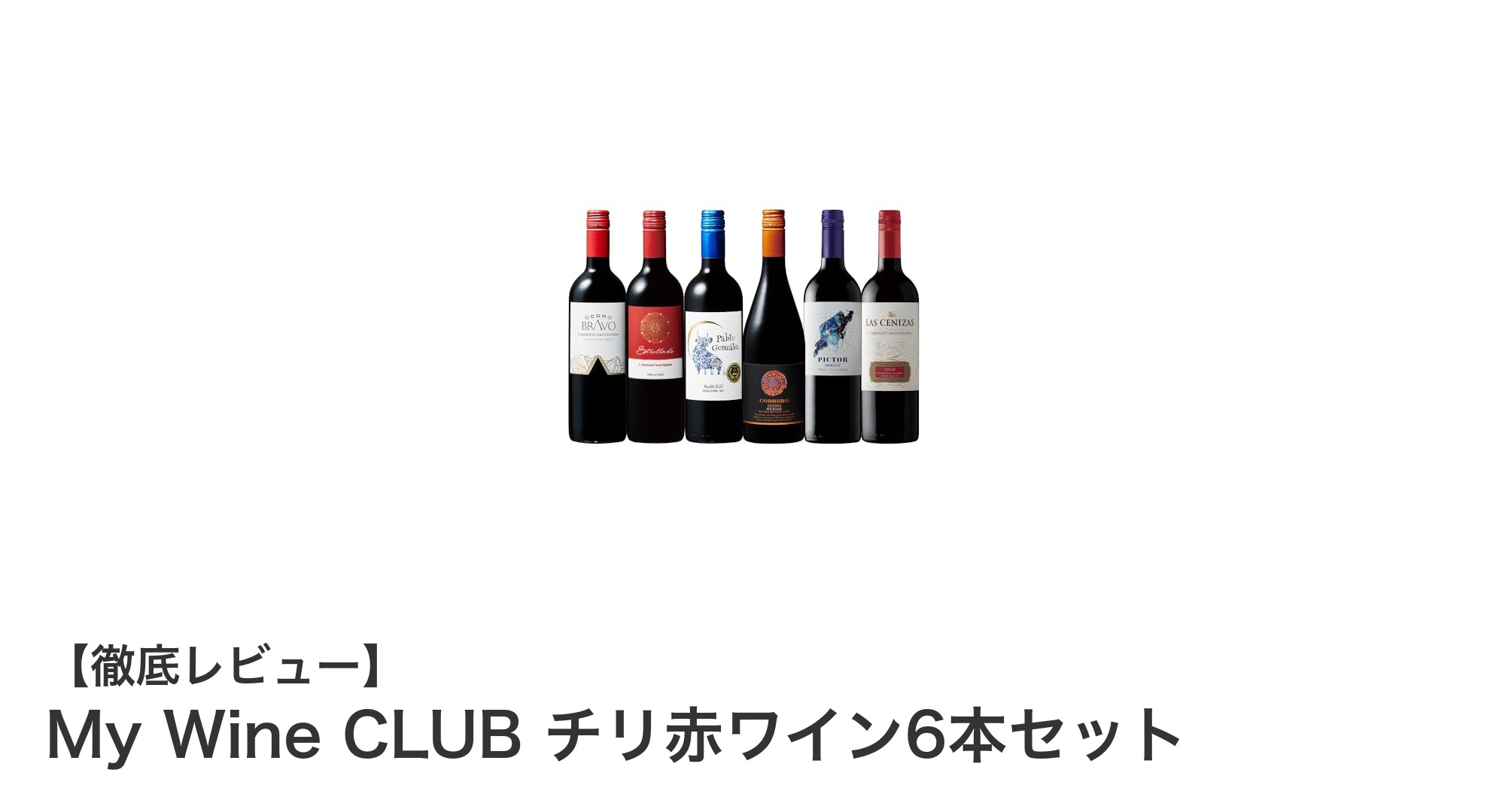 My Wine CLUBのチリ赤ワイン6本セットで楽しむ本格飲み比べ体験