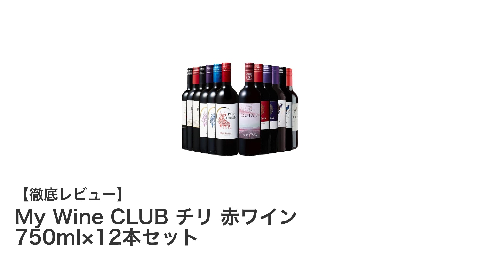 コスパ最強！My Wine CLUBのチリ産赤ワイン12本セットで多彩な味わいを楽しもう