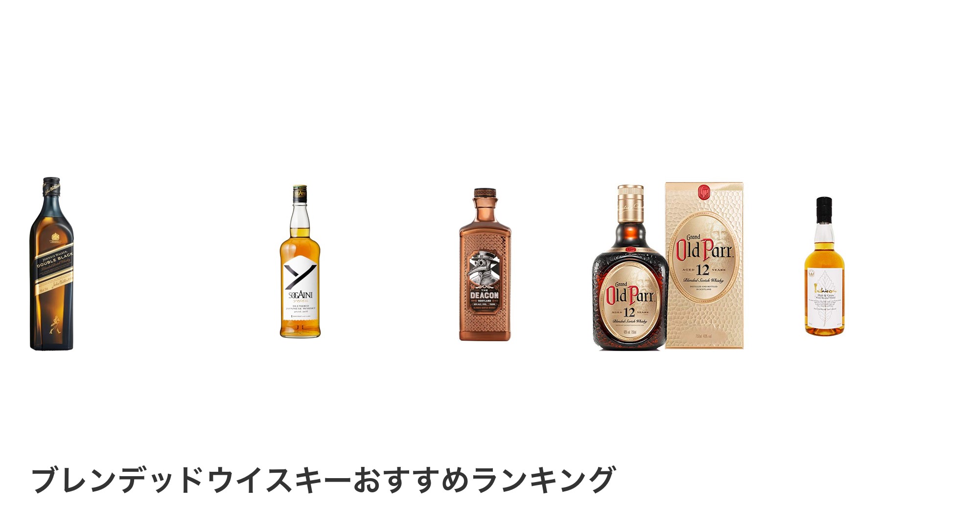 ブレンデッドウイスキーのおすすめランキング