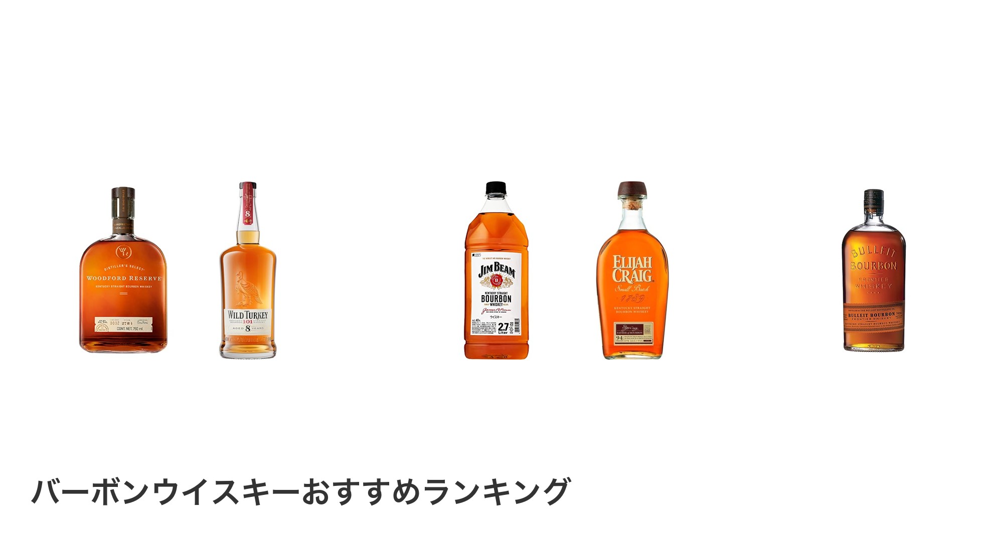 バーボンウイスキーのおすすめランキング