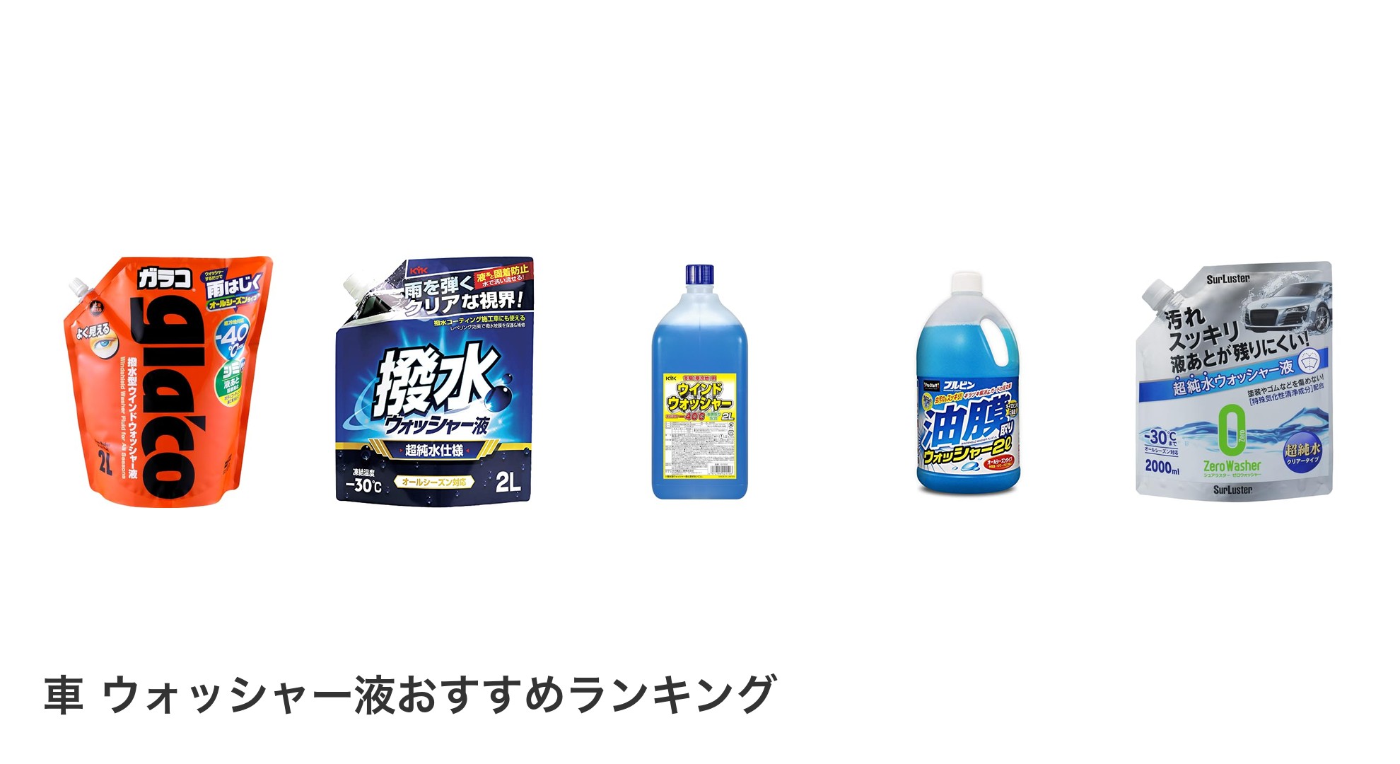 車 ウォッシャー液のおすすめランキング
