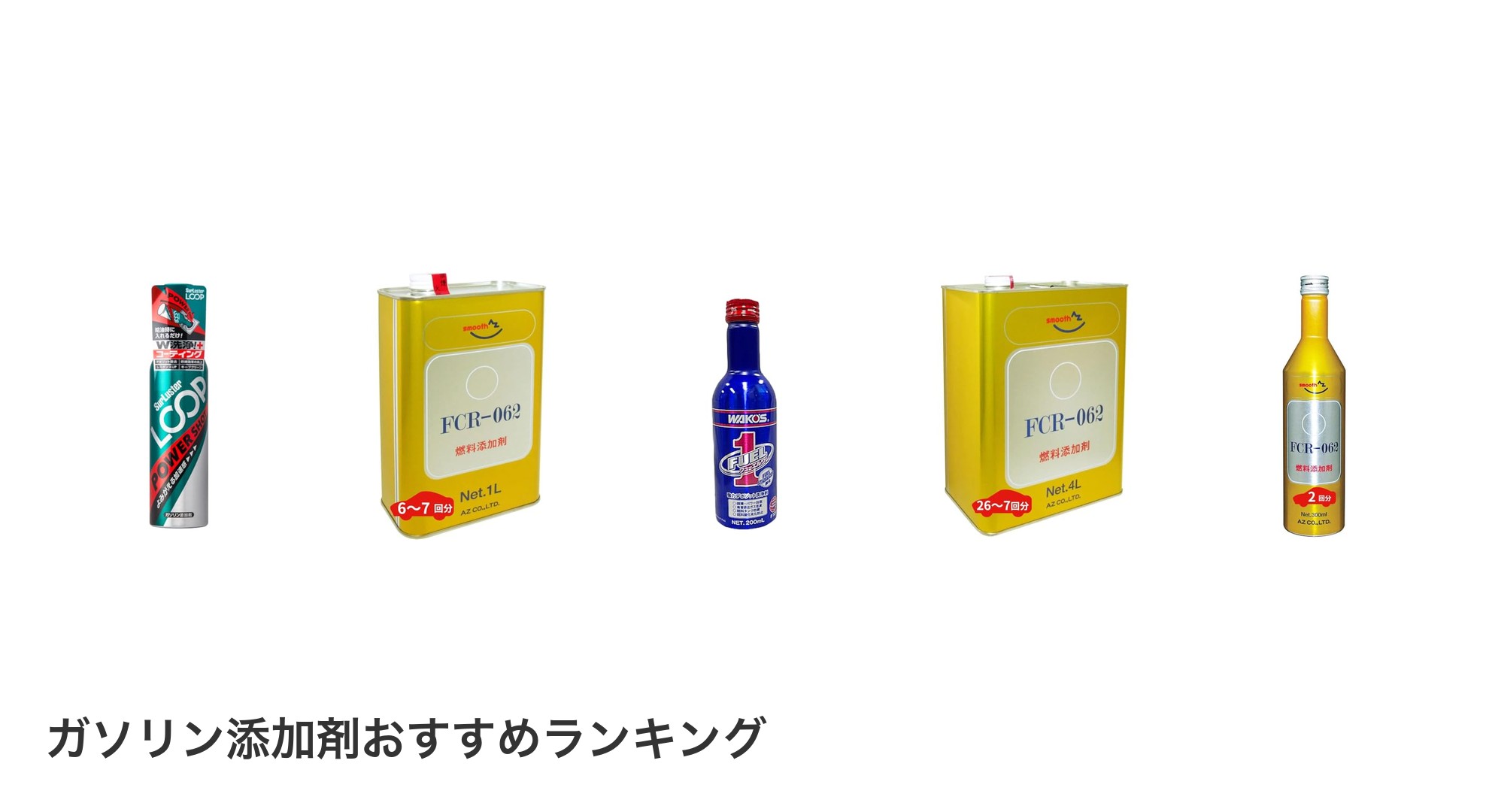 ガソリン添加剤のおすすめランキング
