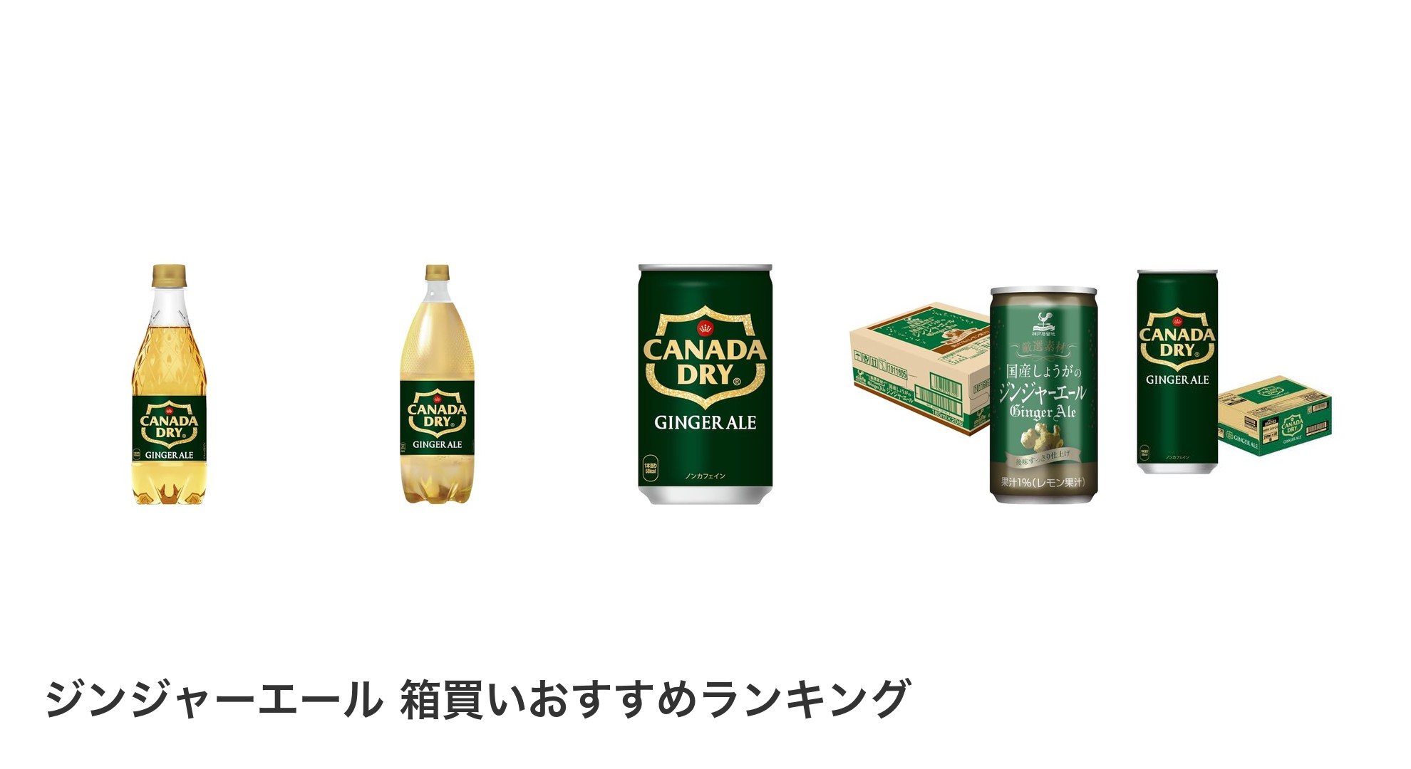 ジンジャーエール 箱買いのおすすめランキング