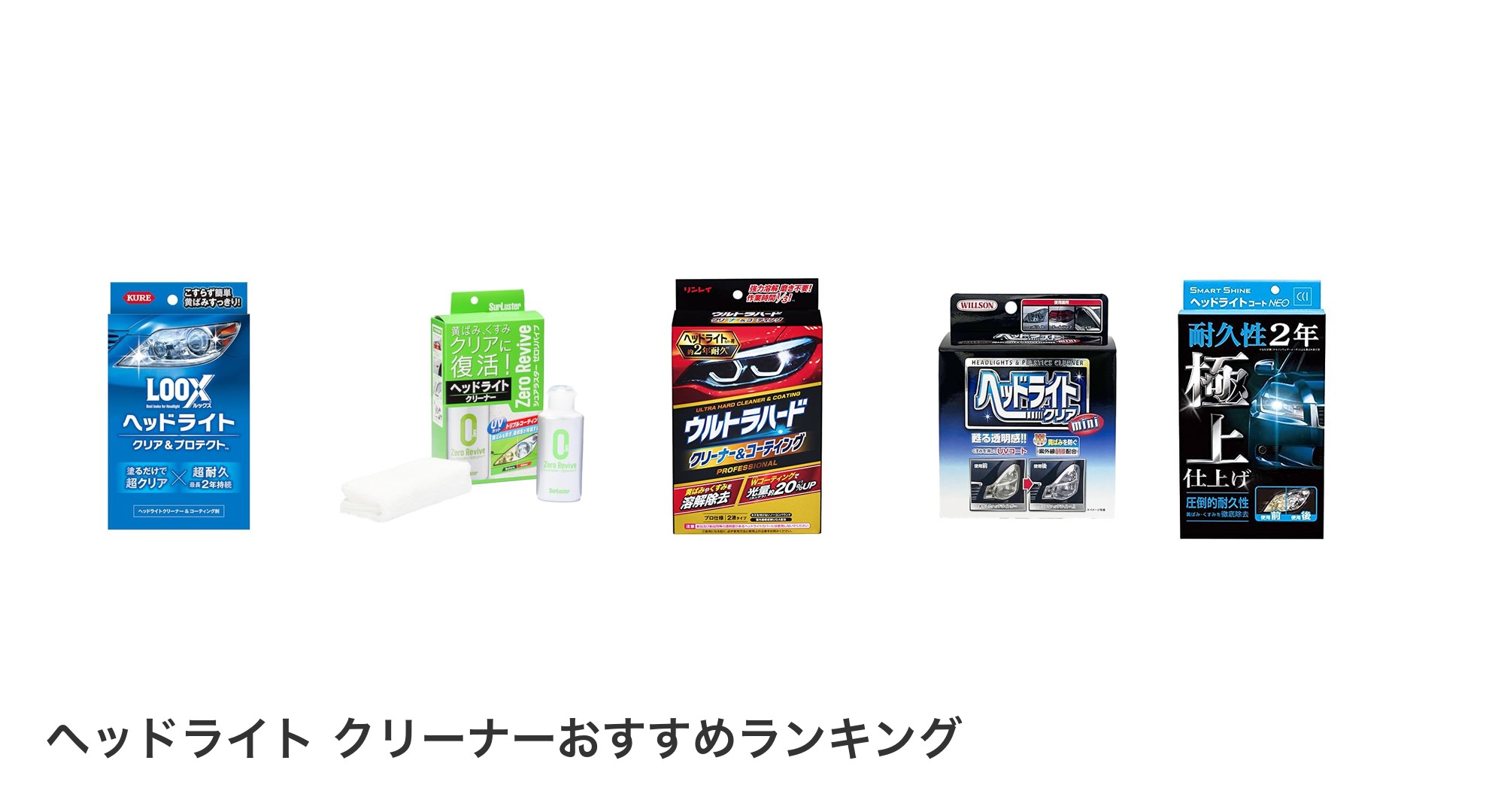 ヘッドライト クリーナーのおすすめランキング