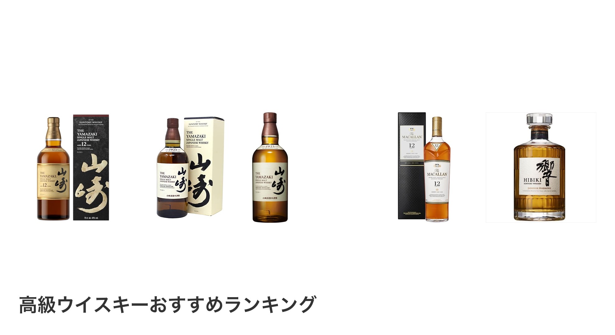 高級ウイスキーのおすすめランキング