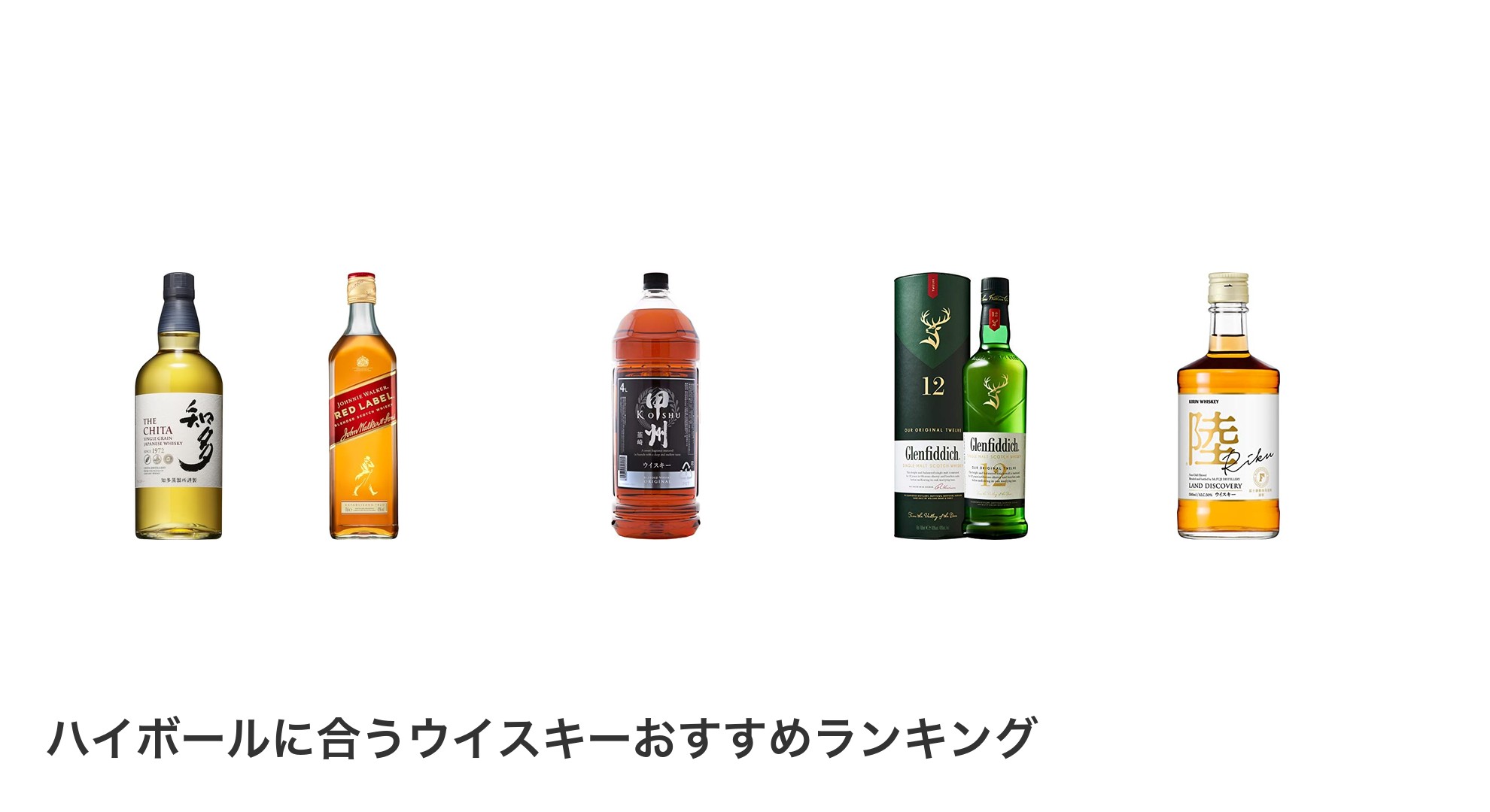 ハイボールに合うウイスキーのおすすめランキング