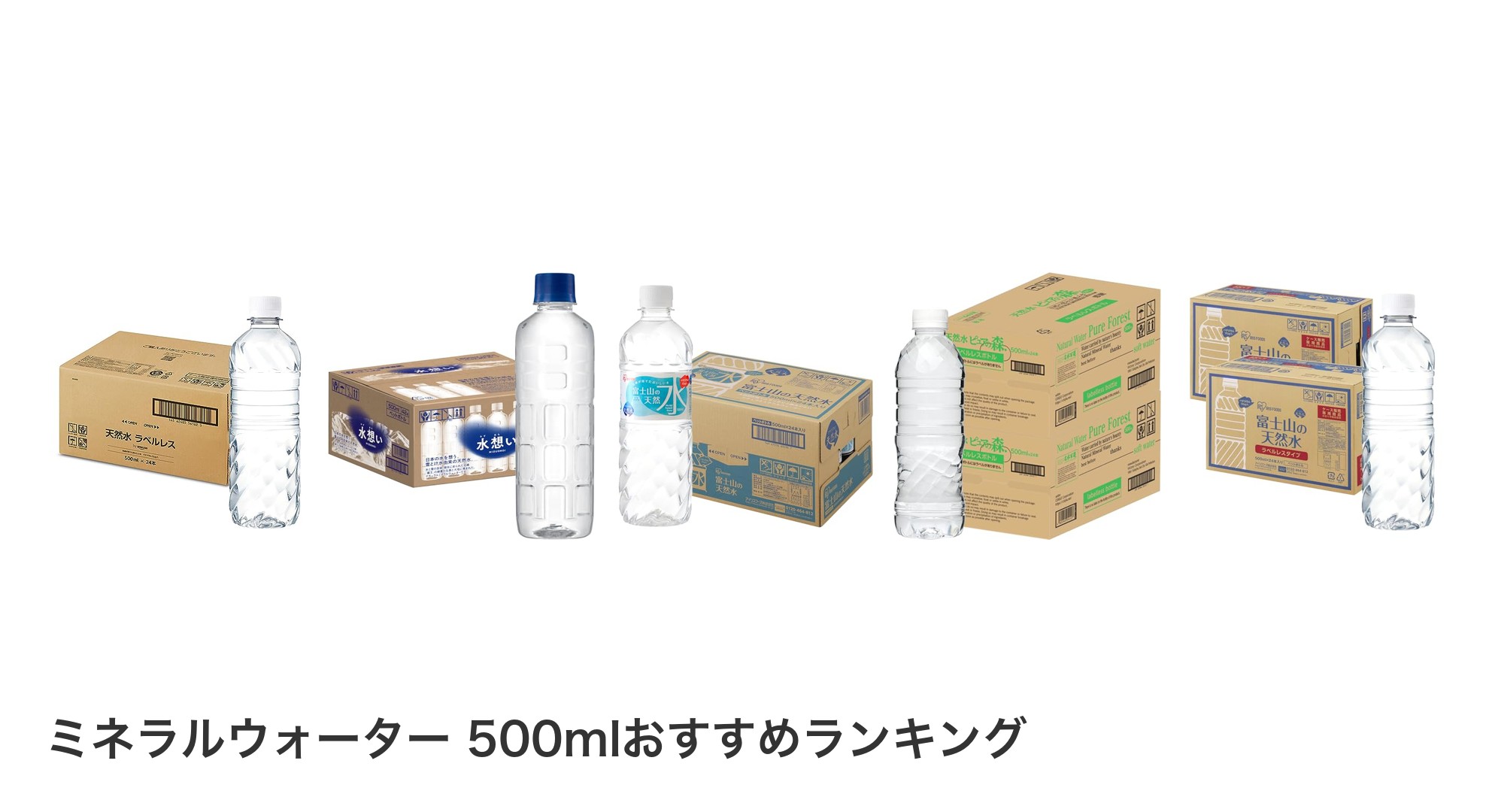 ミネラルウォーター 500mlのおすすめランキング