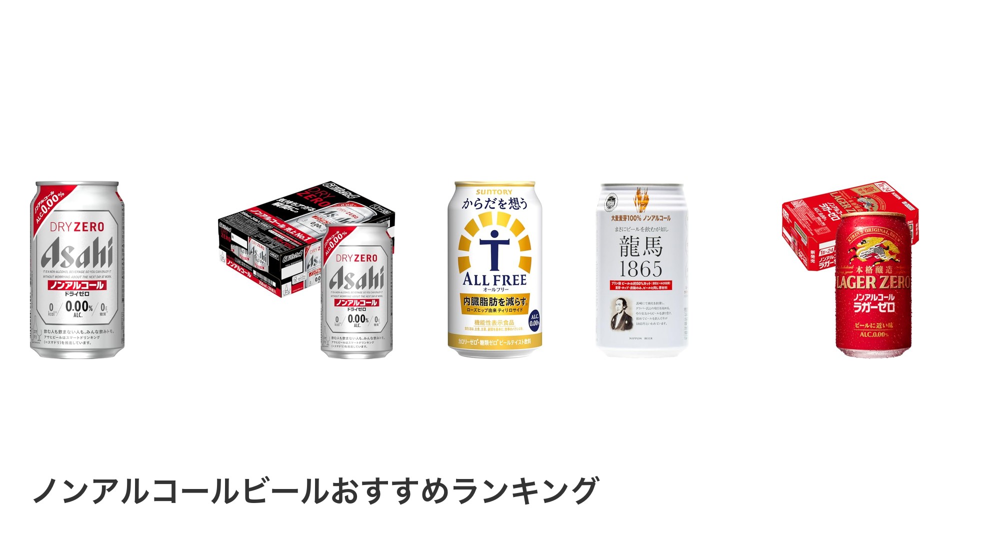 ノンアルコールビールのおすすめランキング
