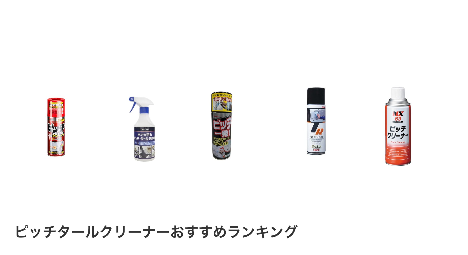 ピッチタールクリーナーのおすすめランキング