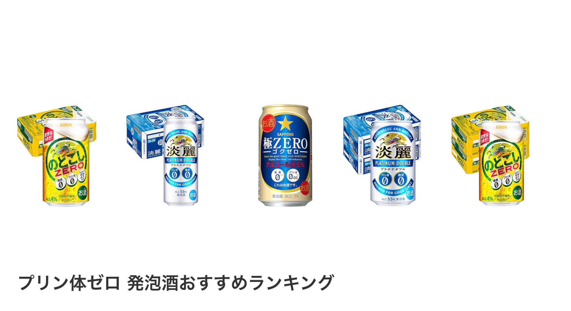 プリン体ゼロ 発泡酒のおすすめランキング