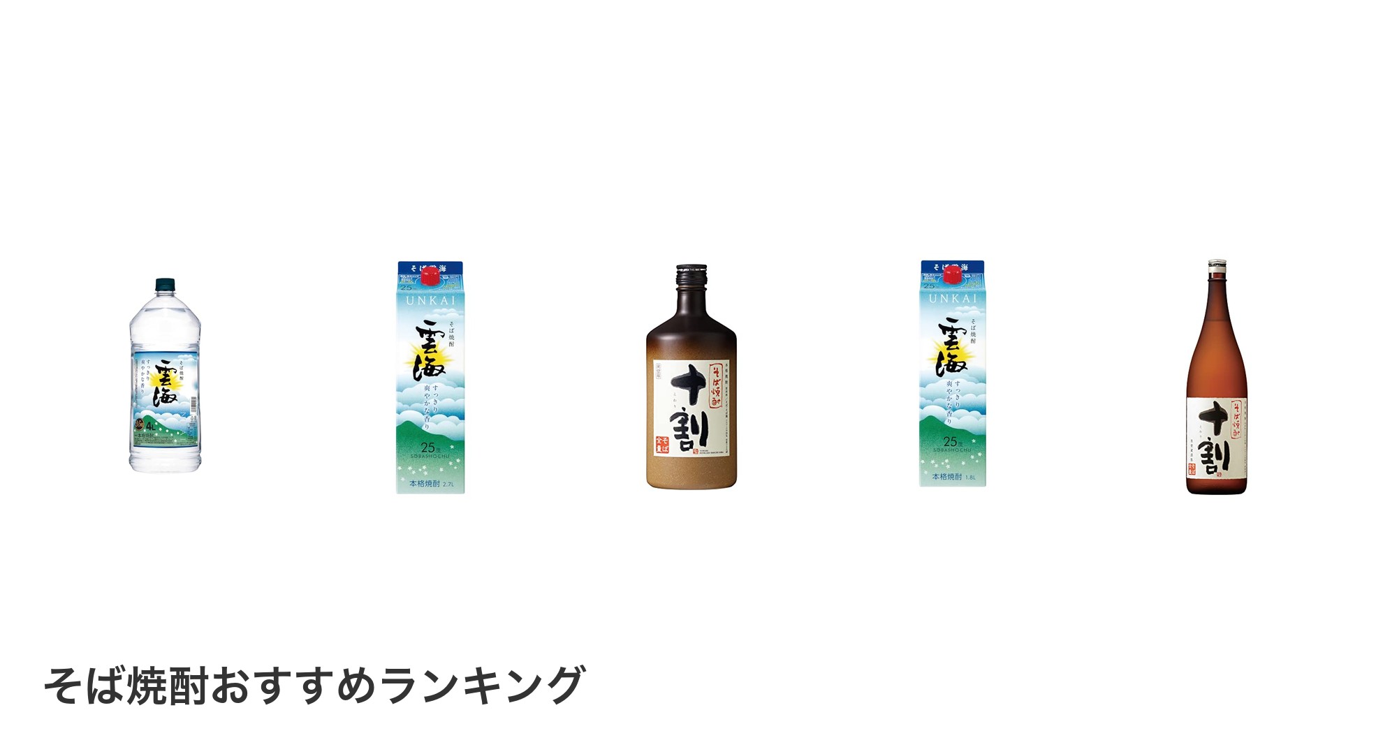 そば焼酎のおすすめランキング