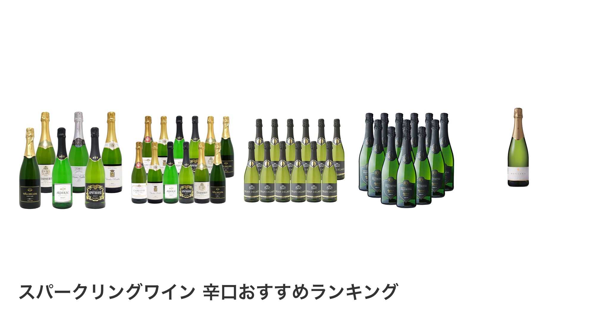 スパークリングワイン 辛口のおすすめランキング