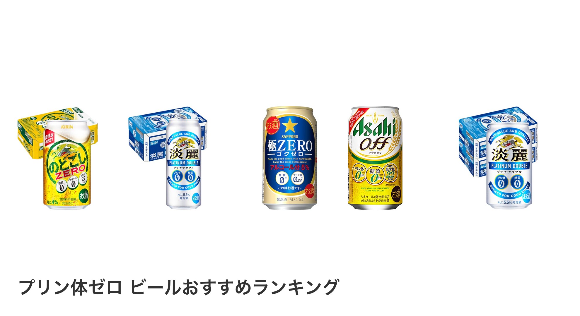 プリン体ゼロ ビールのおすすめランキング