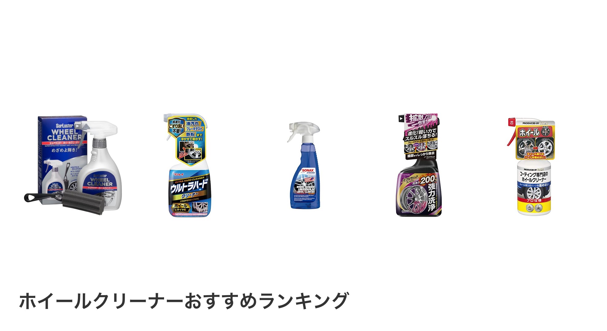ホイールクリーナーのおすすめランキング