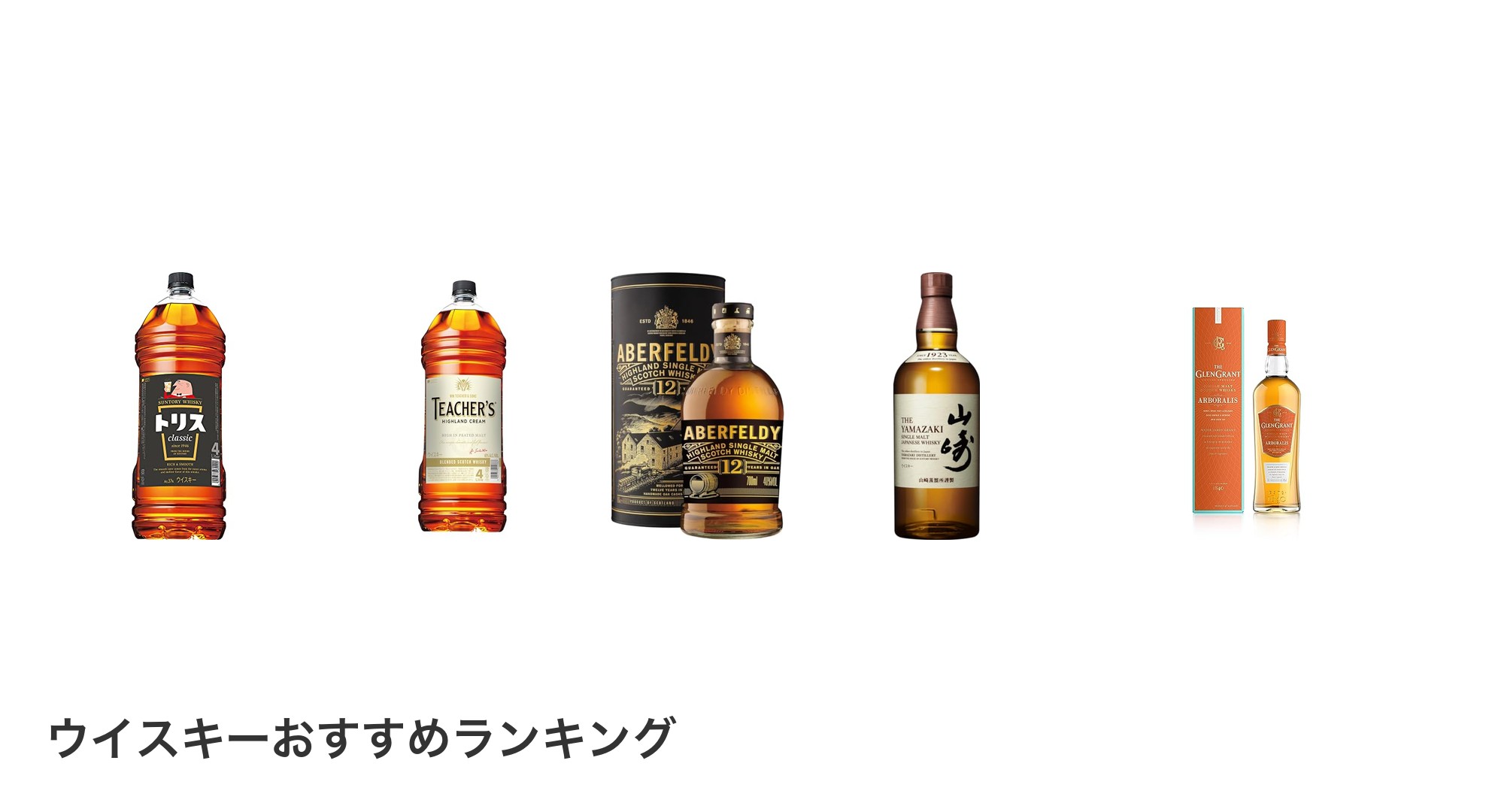 ウイスキーのおすすめランキング