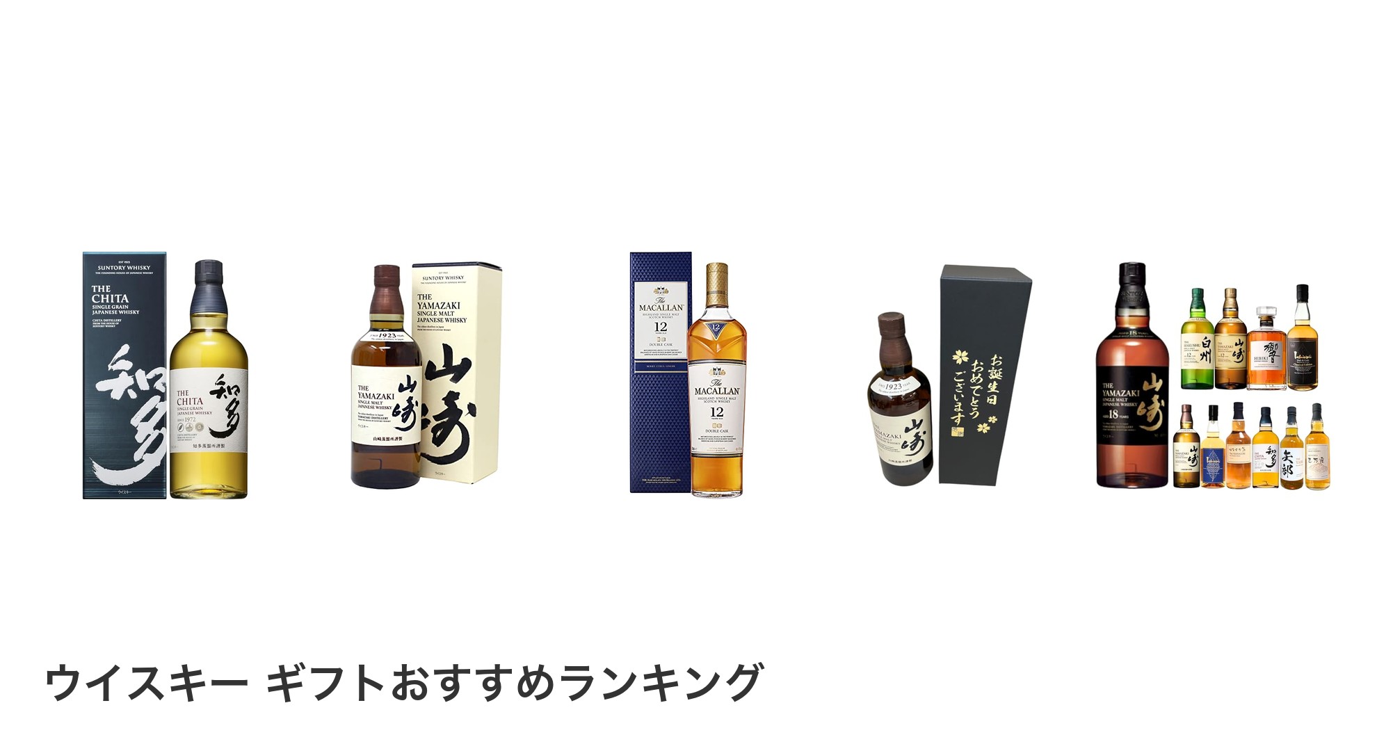 ウイスキー ギフトのおすすめランキング