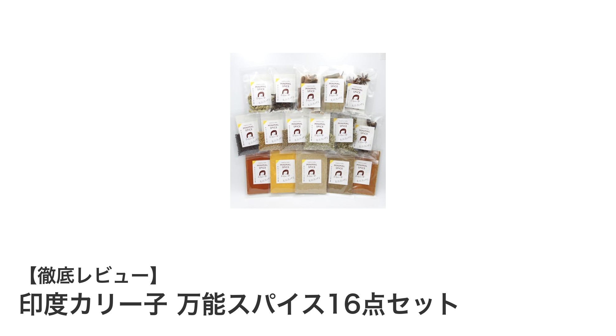 使い切りサイズで鮮度抜群！印度カリー子の万能スパイス16点セットで料理の幅が広がる