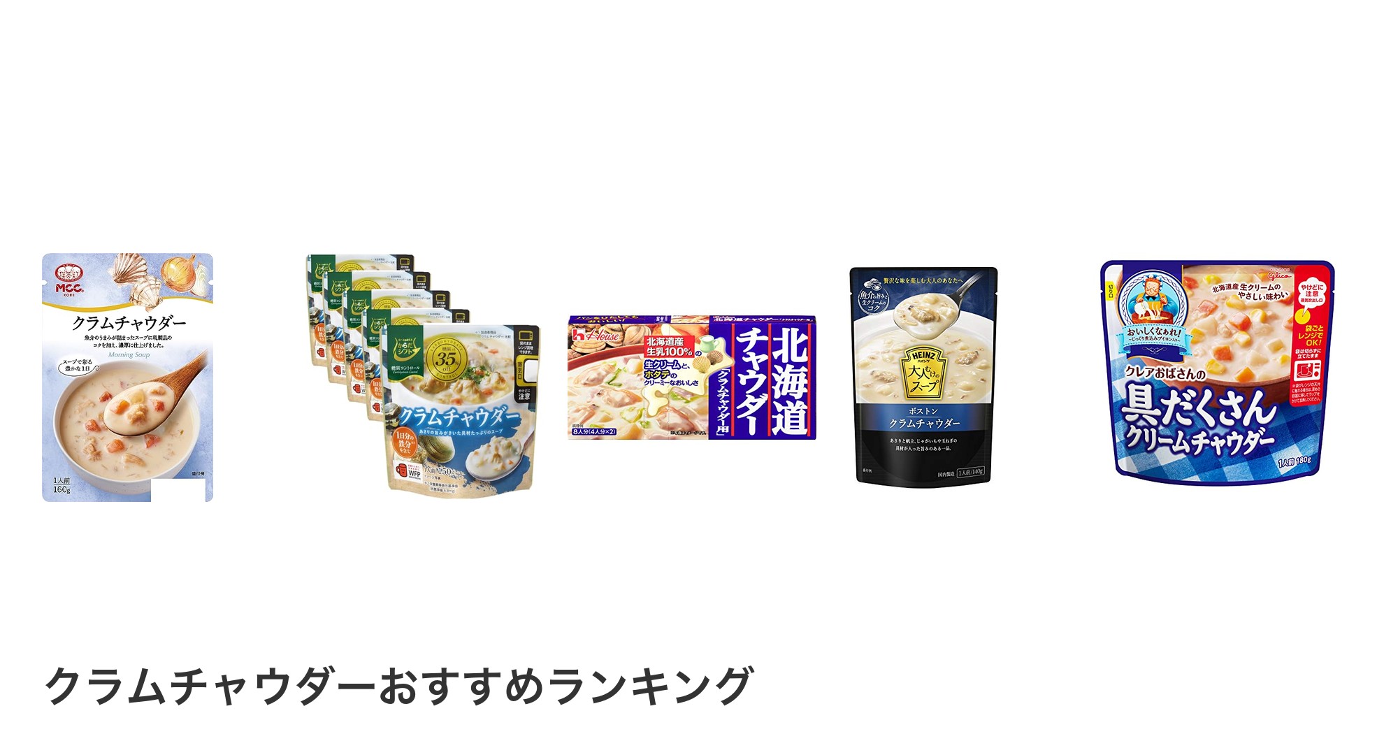 クラムチャウダーのおすすめランキング