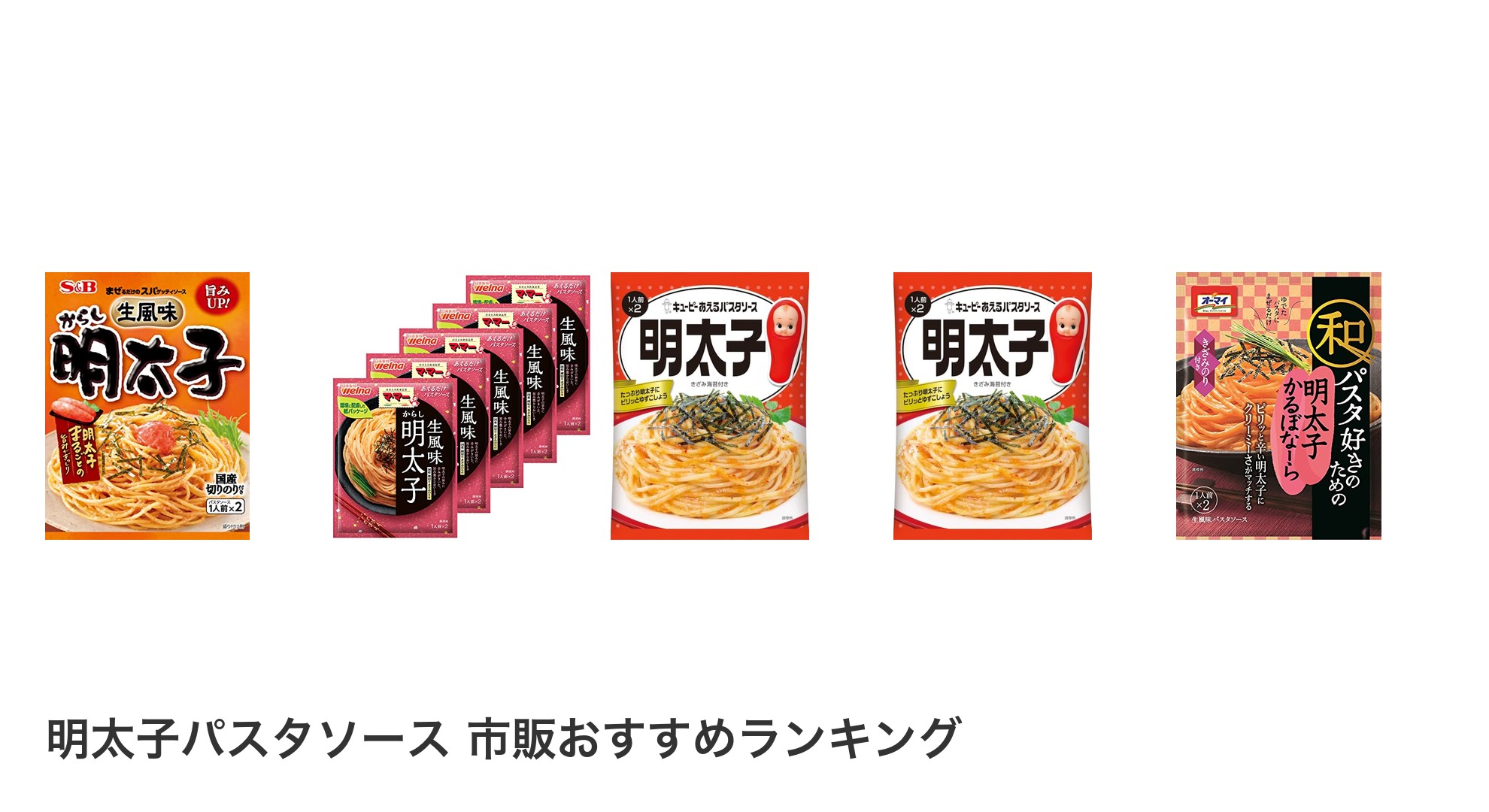 明太子パスタソース 市販のおすすめランキング