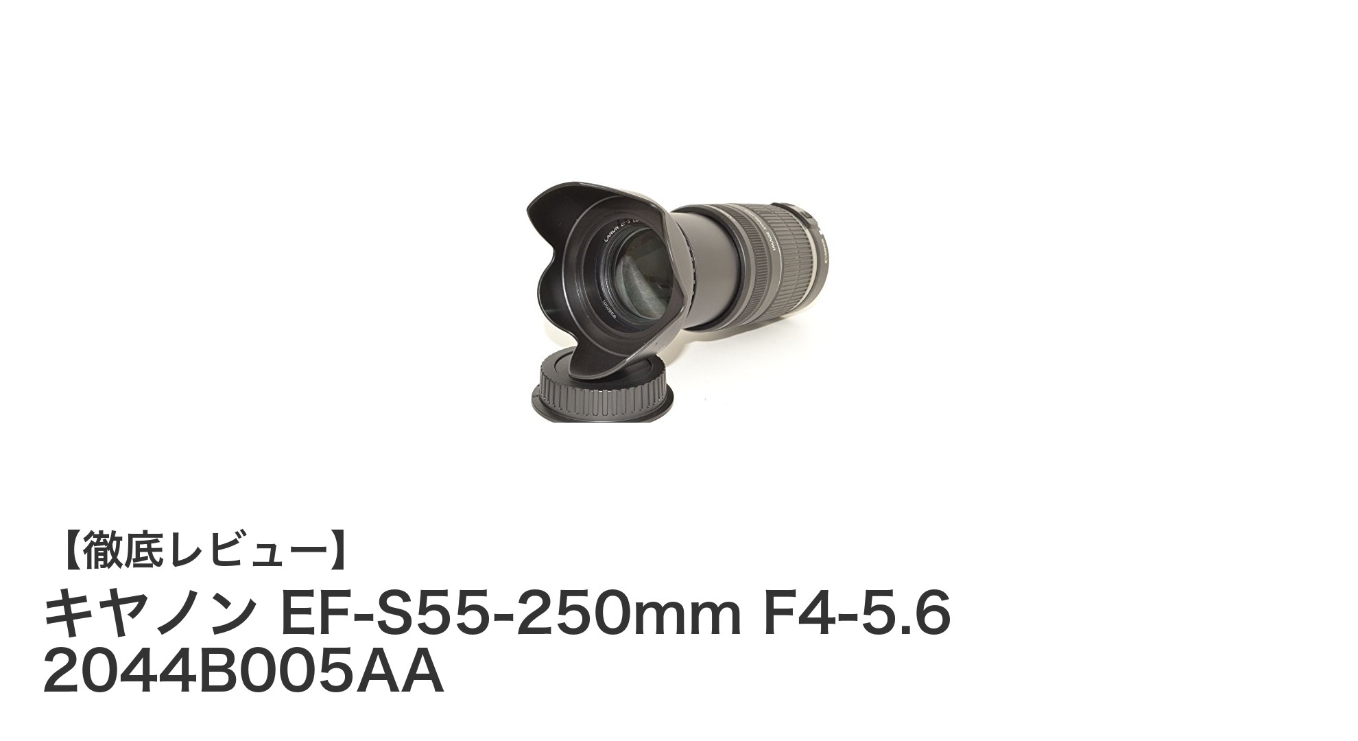 軽量で使いやすい！キヤノン EF-S55-250mm F4-5.6望遠ズームレンズの魅力とは？