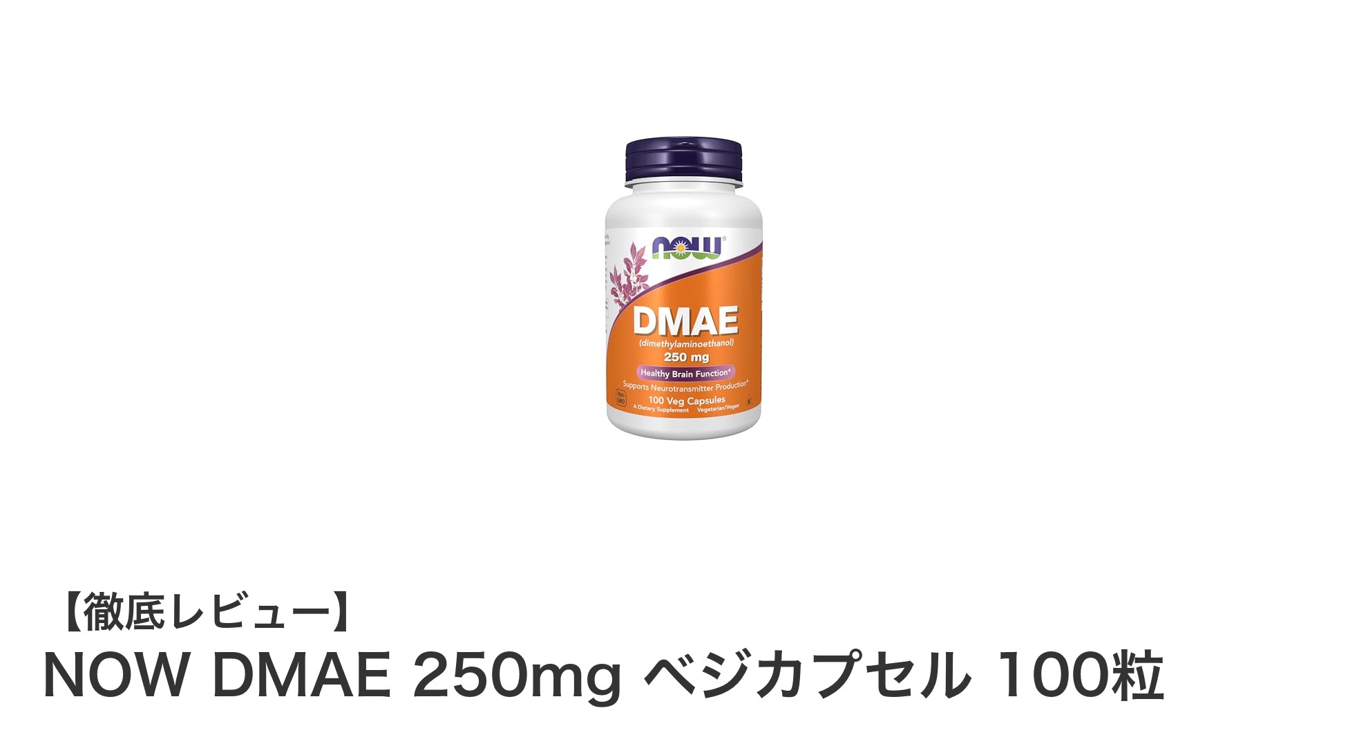 高品質な毎日の健康サポートに！NOW DMAE 250mg ベジカプセル100粒の魅力とは？