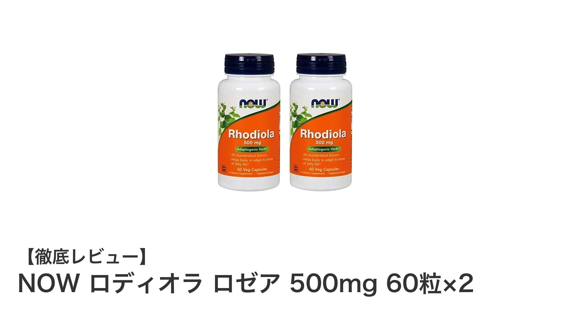 NOWのロディオラ ロゼア500mgで毎日の活力アップを目指そう！60粒×2セットの魅力とは？
