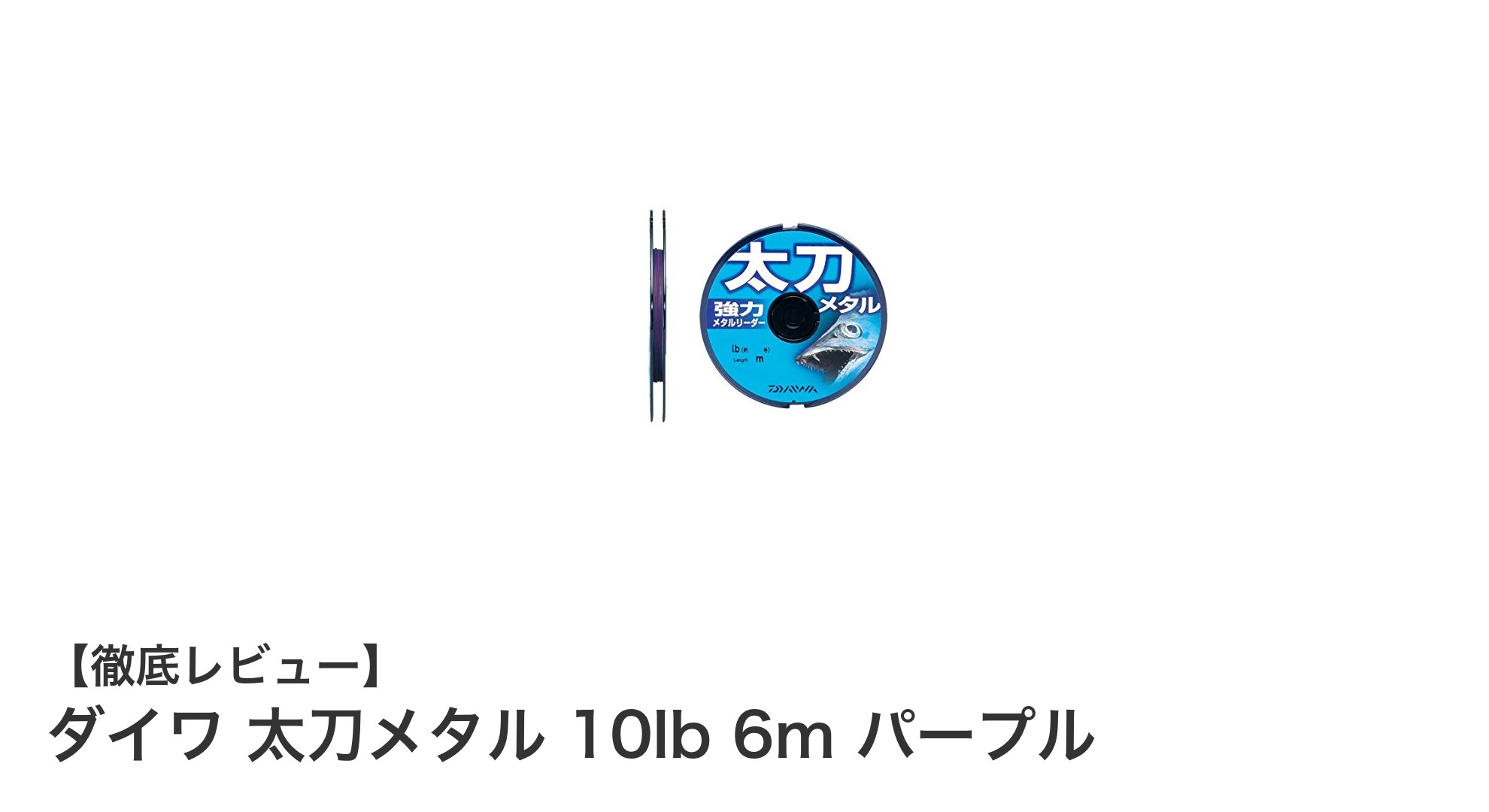 ダイワ 太刀メタル 10lb 6m パープル：高性能メタルラインで釣りを極める！