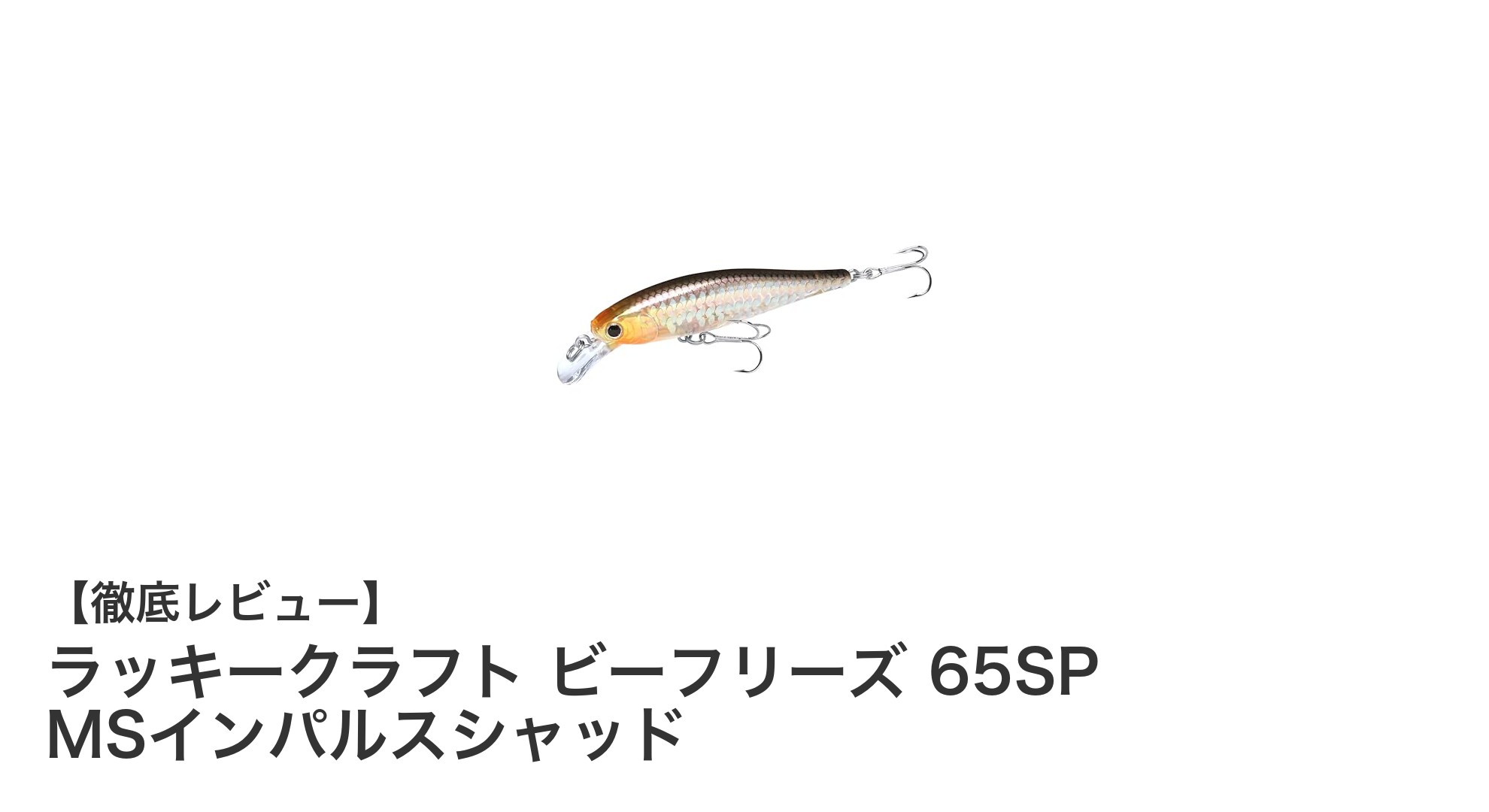 バス釣りに最適！ラッキークラフトのビーフリーズ 65SP MSインパルスシャッドの魅力とは？