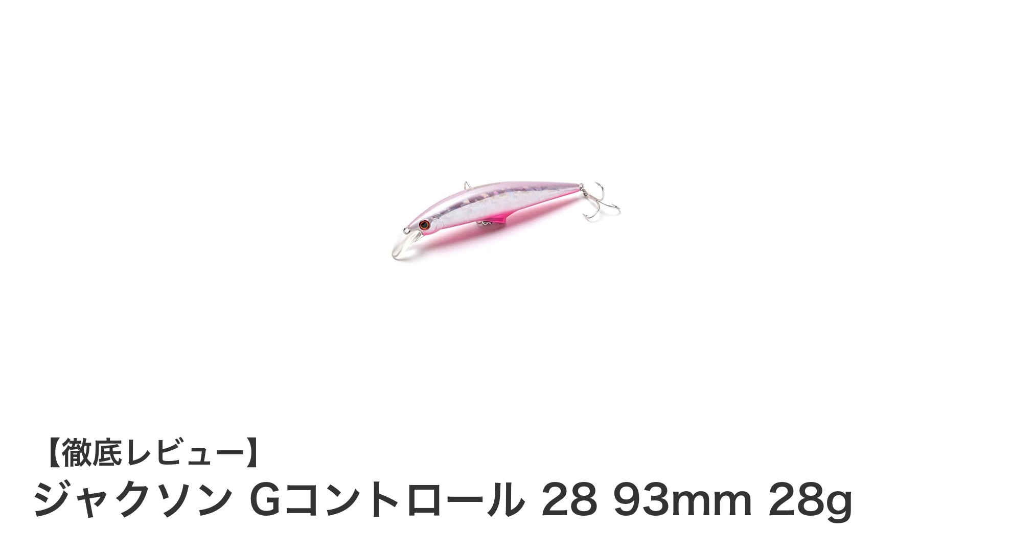 ジャクソン Gコントロール 28で狙う！シーバス＆ヒラメ攻略の最強ルアー