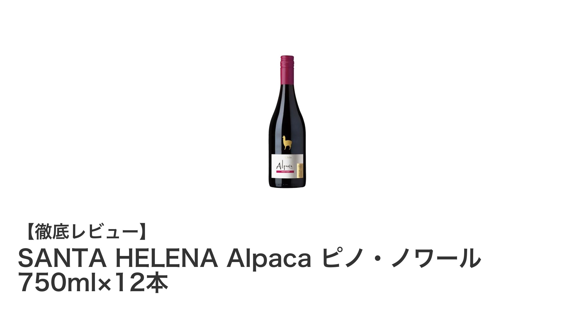 豊かな果実味と滑らかな飲み口!SANTA HELENA Alpaca ピノ・ノワール12本セットの魅力