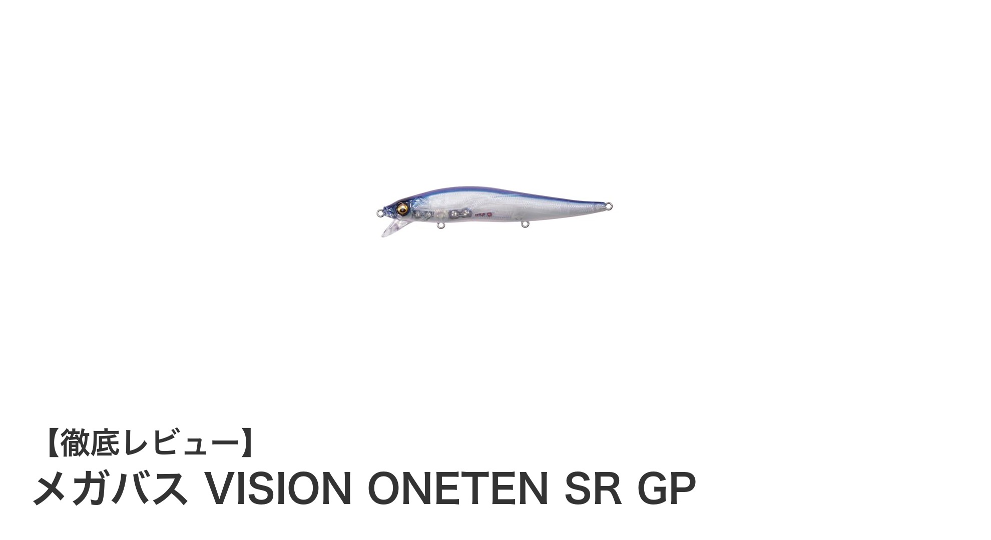 メガバス VISION ONETEN SR GPで狙う！浅場攻略の最強ルアー